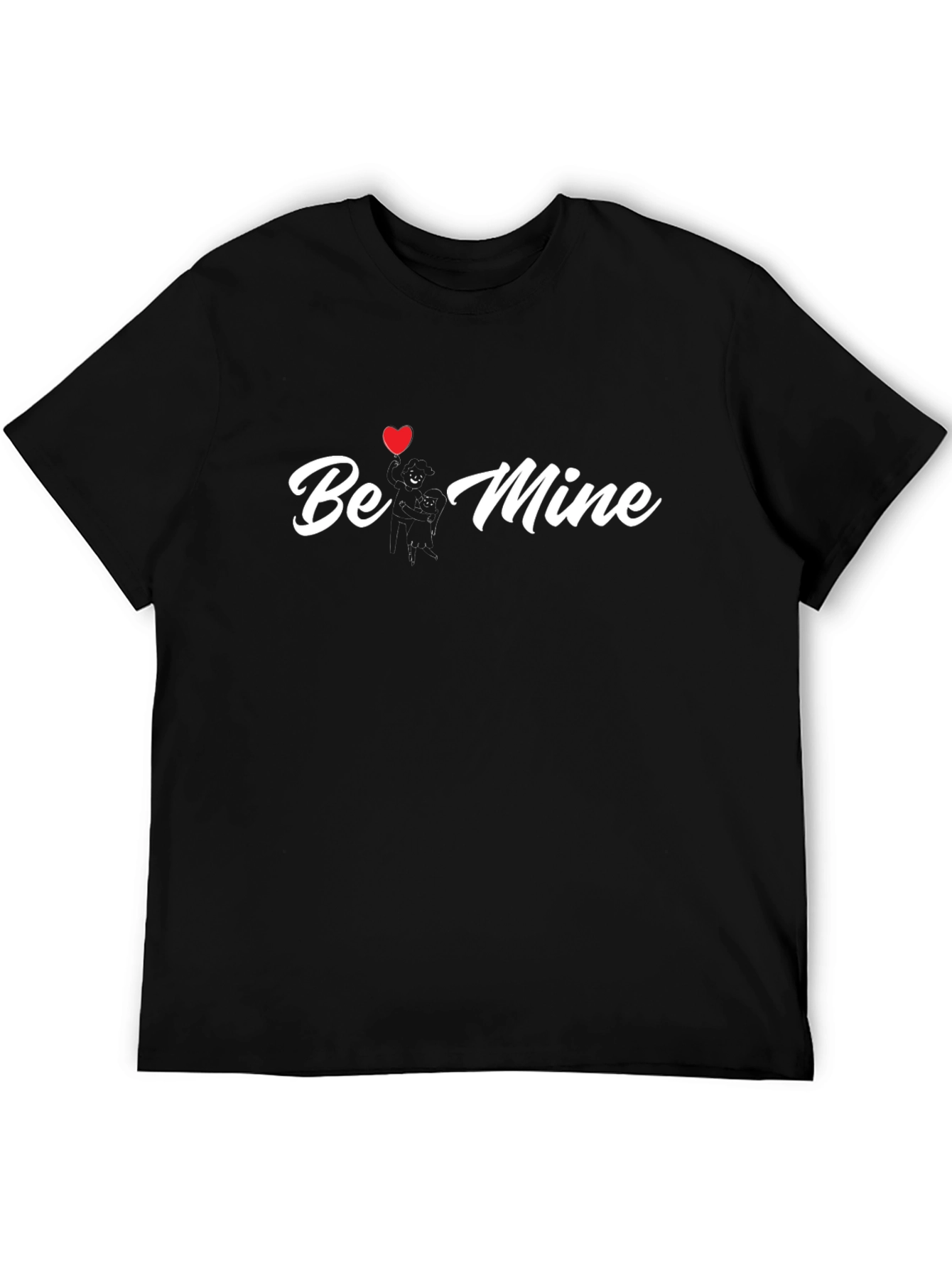 Black Be Mine Valentine's Day Graphic Tee view 5