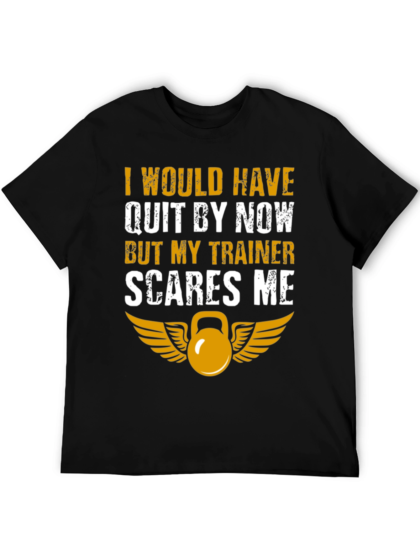 Black Funny Trainer T-Shirt - I Would Have Quit view 5