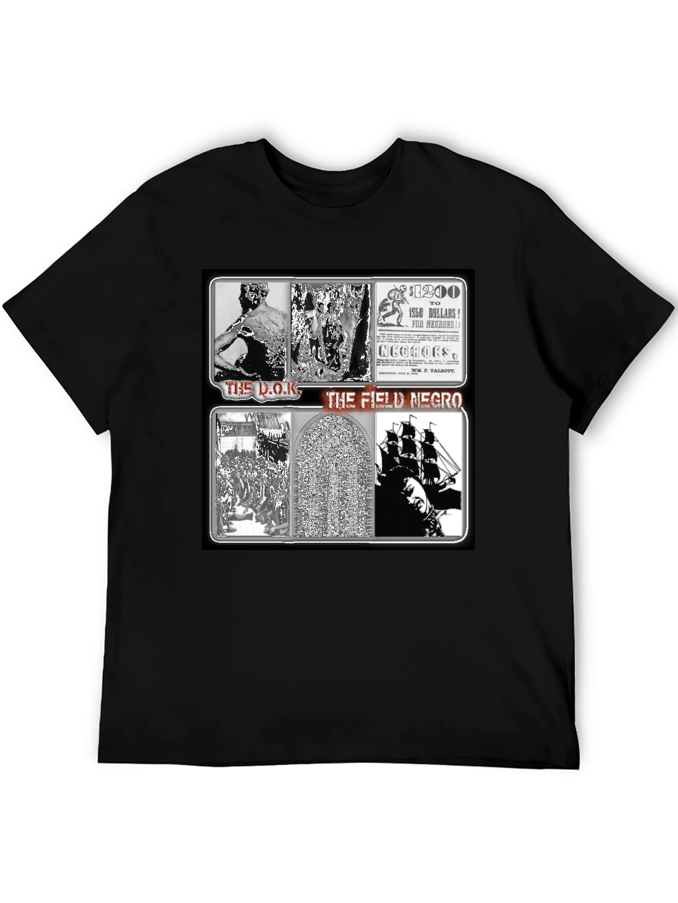 Black The Field Negro T-Shirt: Provocative Statement Tee view 5