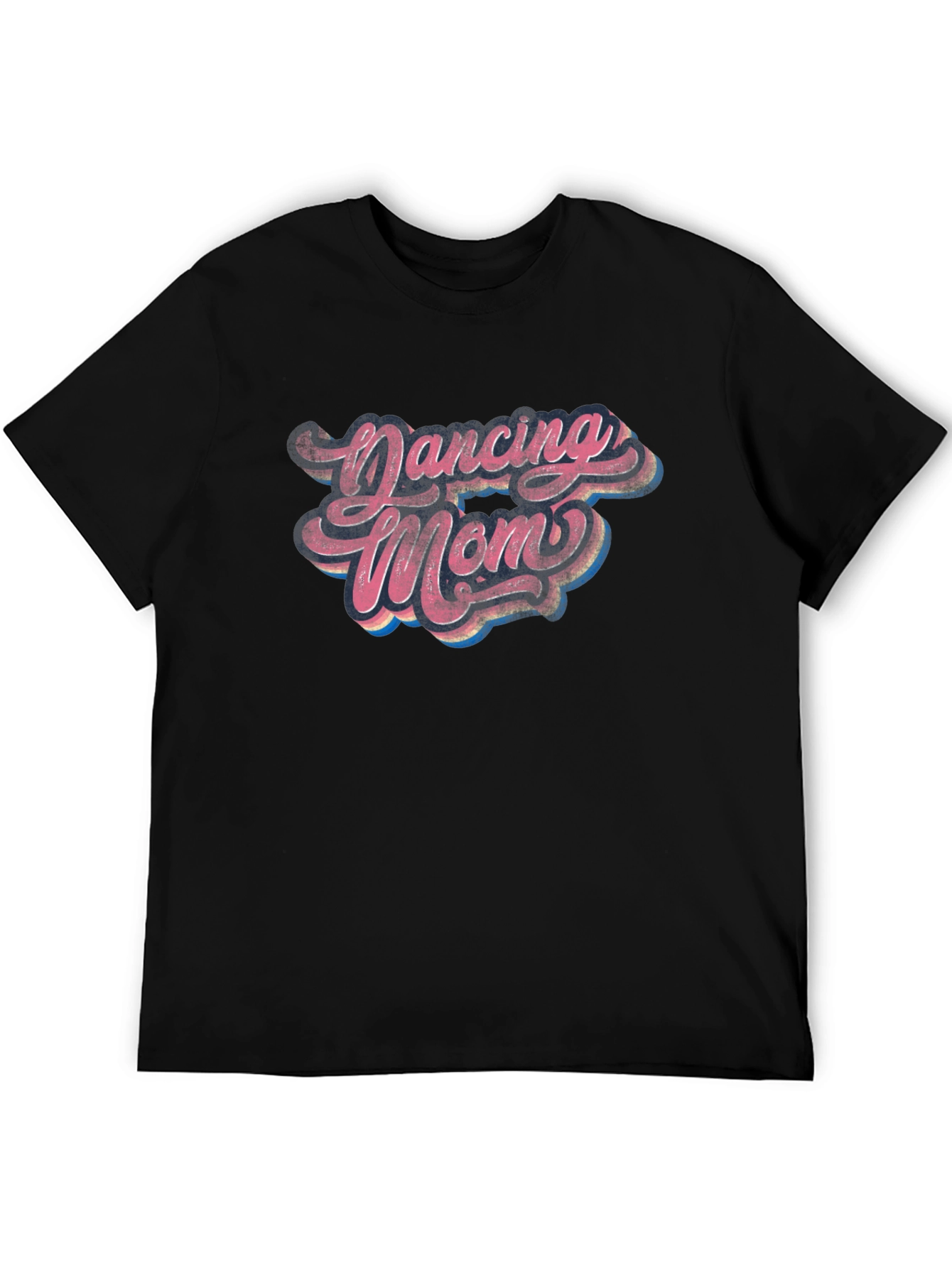 Black Dancing Mom Retro T-Shirt - Black view 5