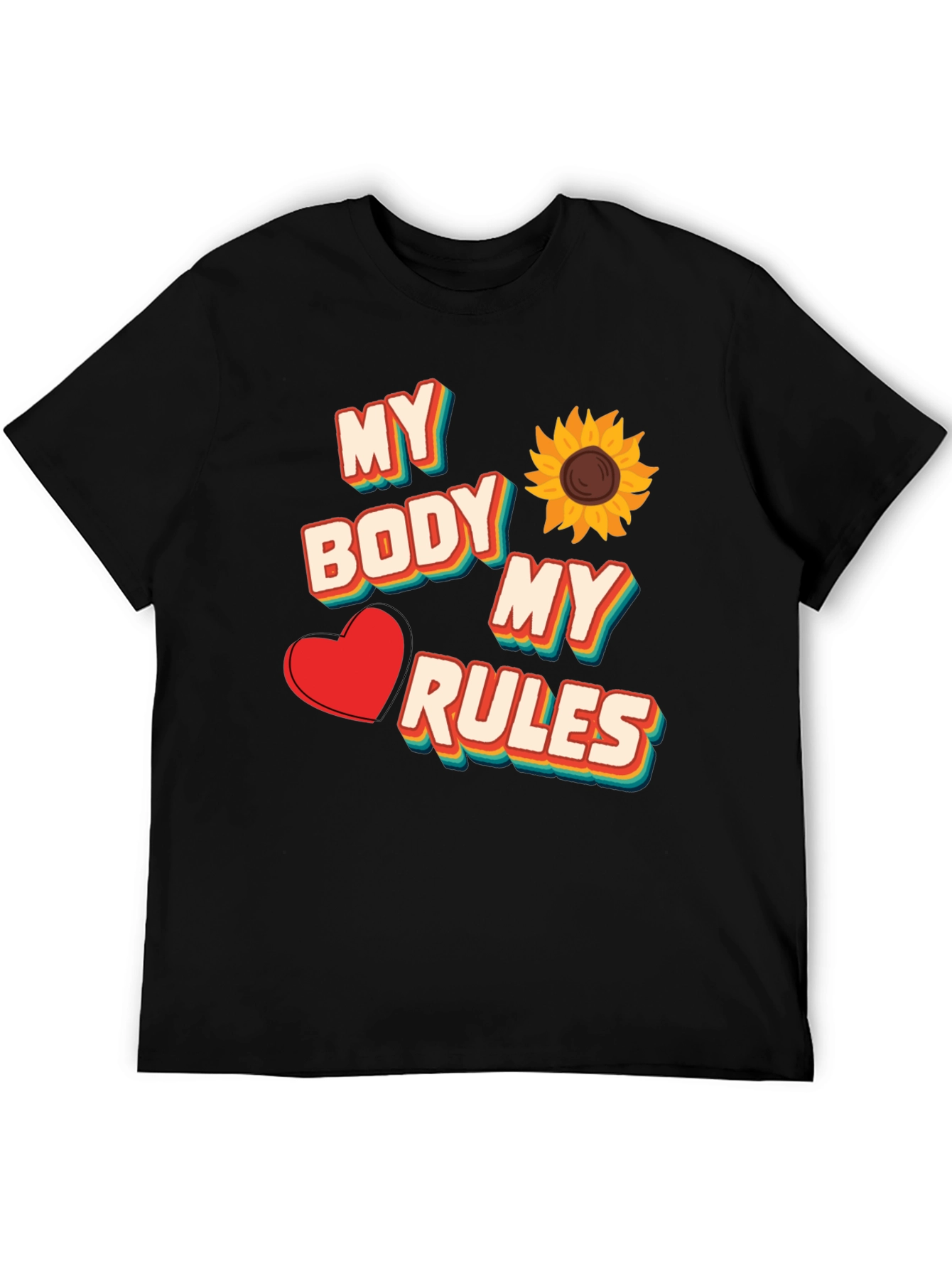 Black My Body My Rules Graphic Tee view 5