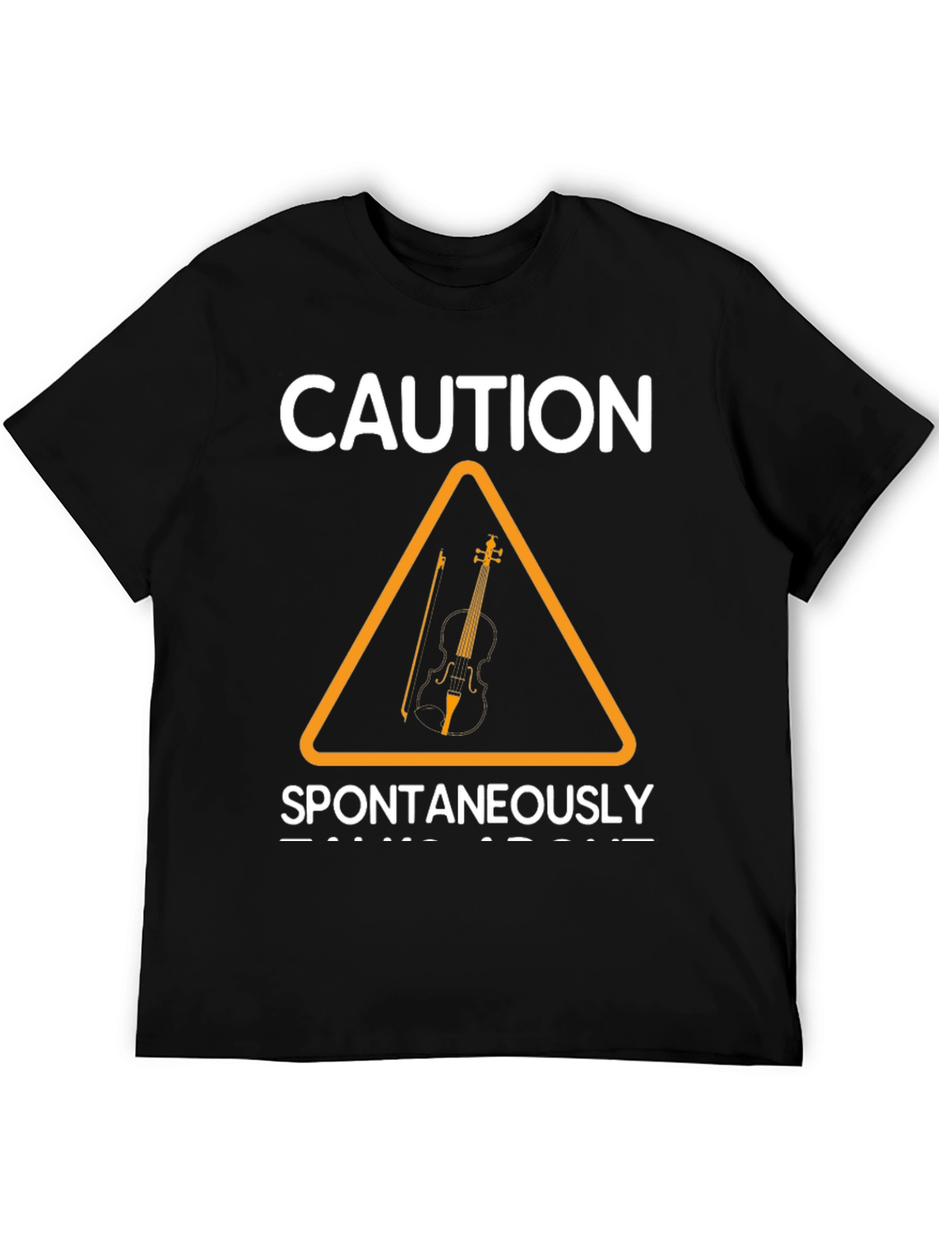 Black Caution Spontaneously Breaks Into Song T-Shirt view 5