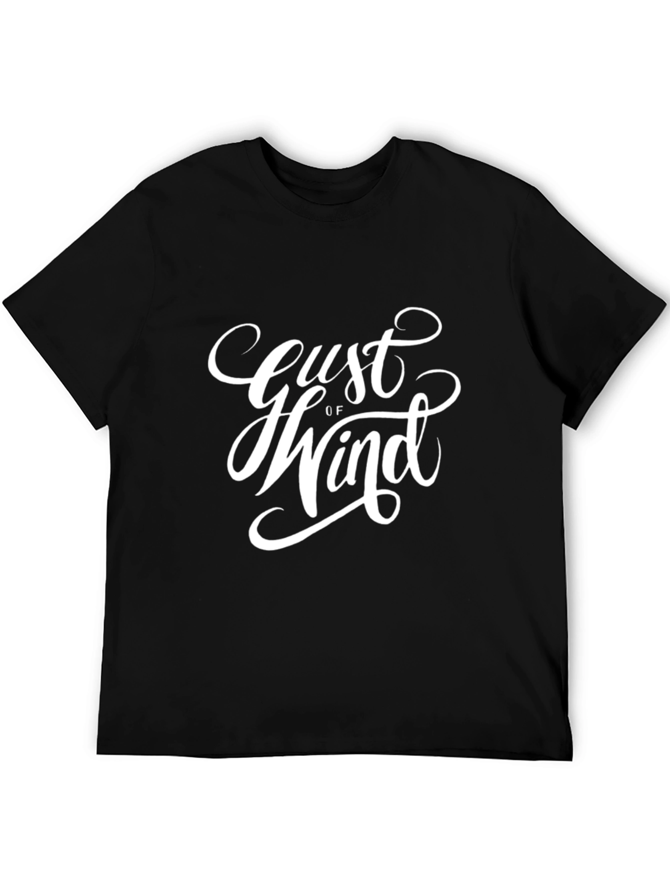 Black Gust of Wind Graphic T-Shirt - Black view 5