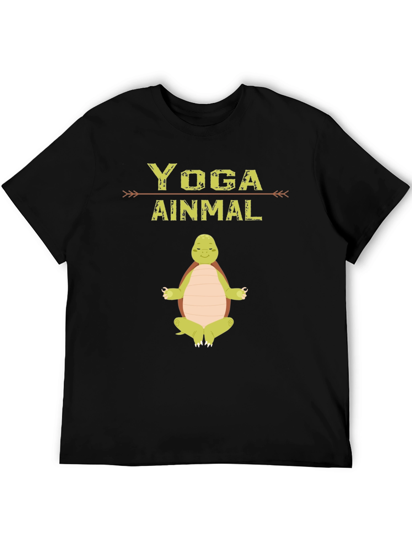 Black Yoga Ainmal Turtle T-Shirt - Meditating Animal Tee view 5