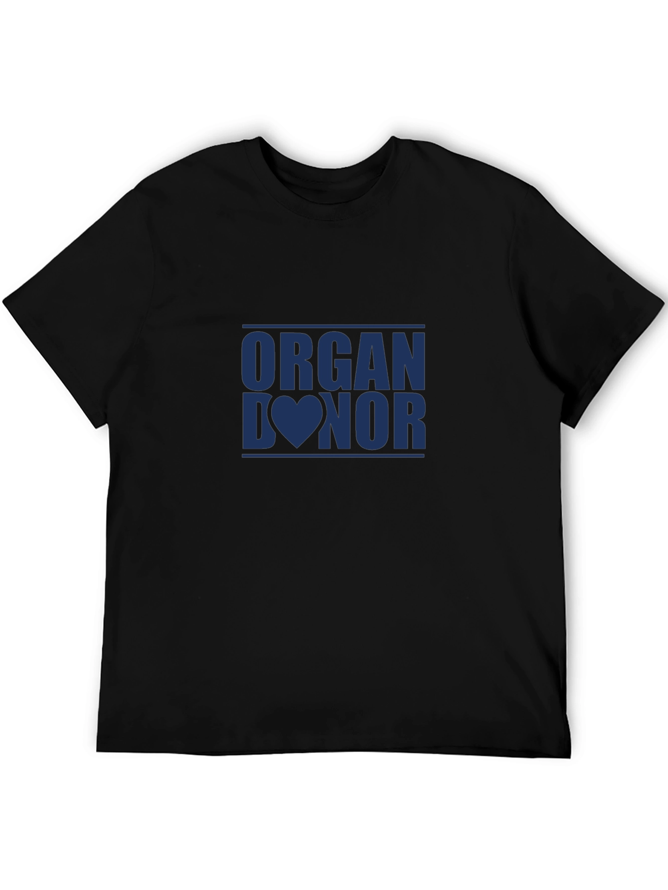 Black Organ Donor Graphic Tee - Black T-Shirt view 5