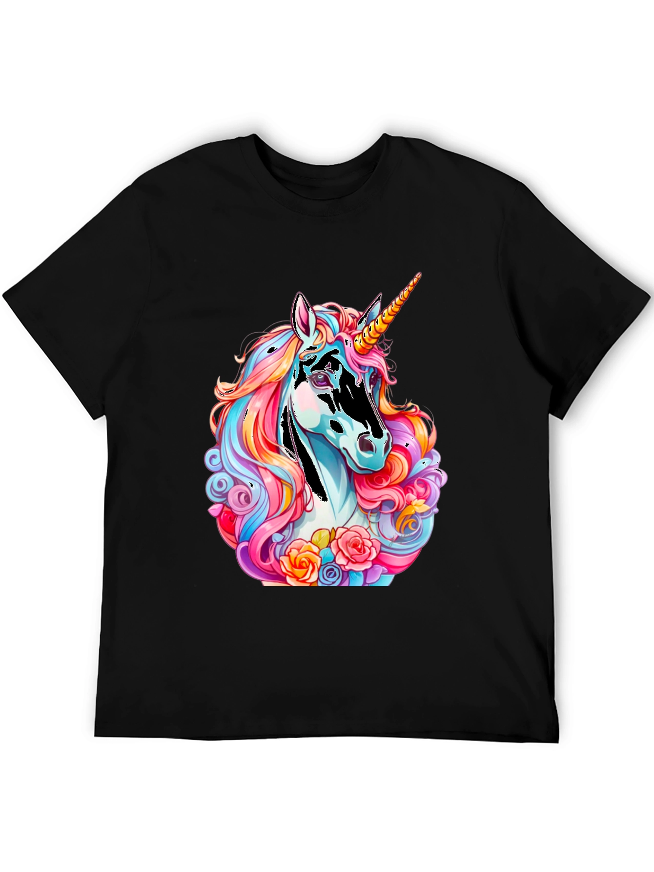 Black Unicorn Graphic T-Shirt view 5
