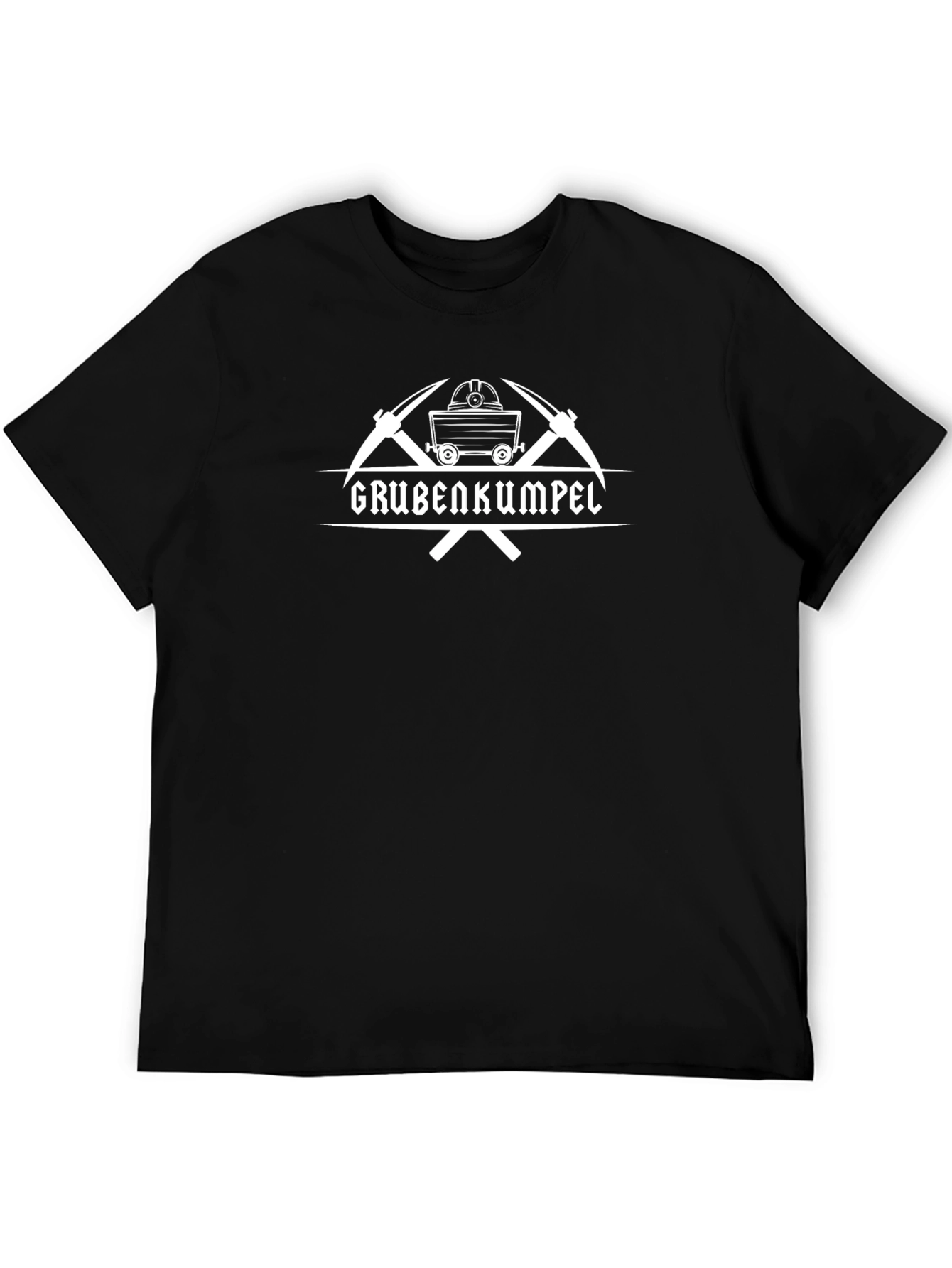 Black Grubenkumpel Miner T-Shirt - Black Cotton Tee view 5