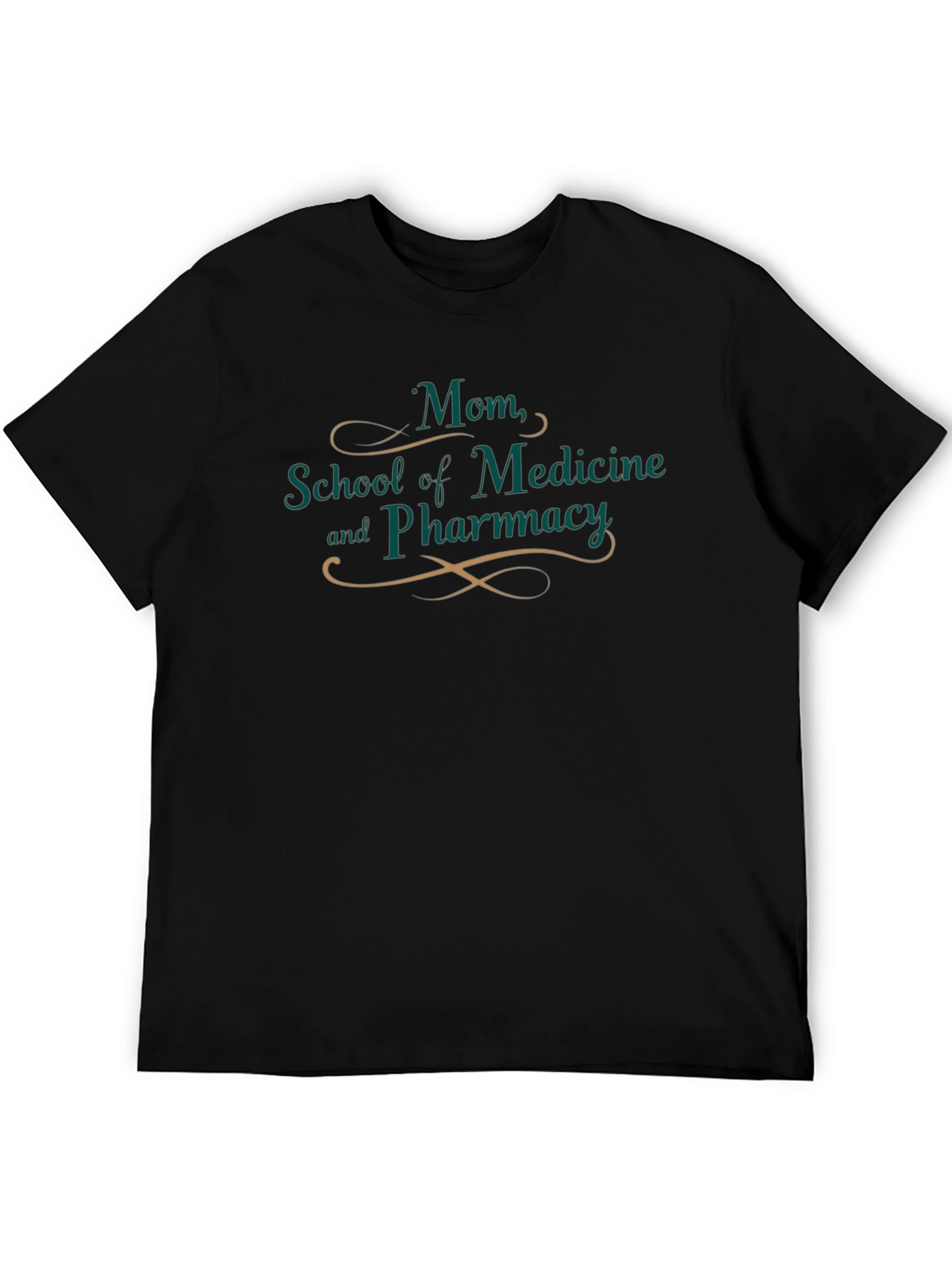 Black Mom School of Medicine & Pharmacy Black T-Shirt view 5