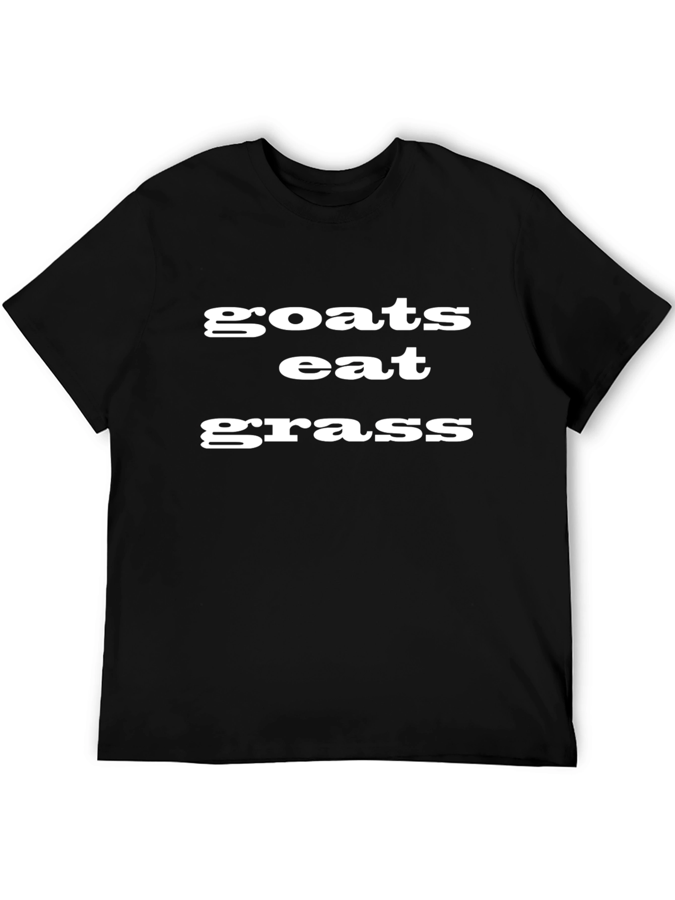Black Goats Eat Grass T-Shirt - Funny Animal Tee view 5