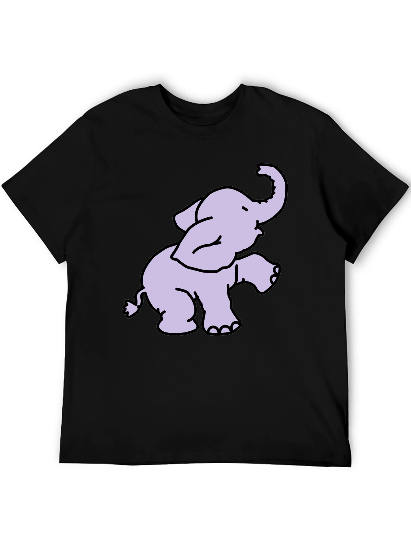 Black Elephant Graphic T-Shirt - Soft Cotton Blend view 5
