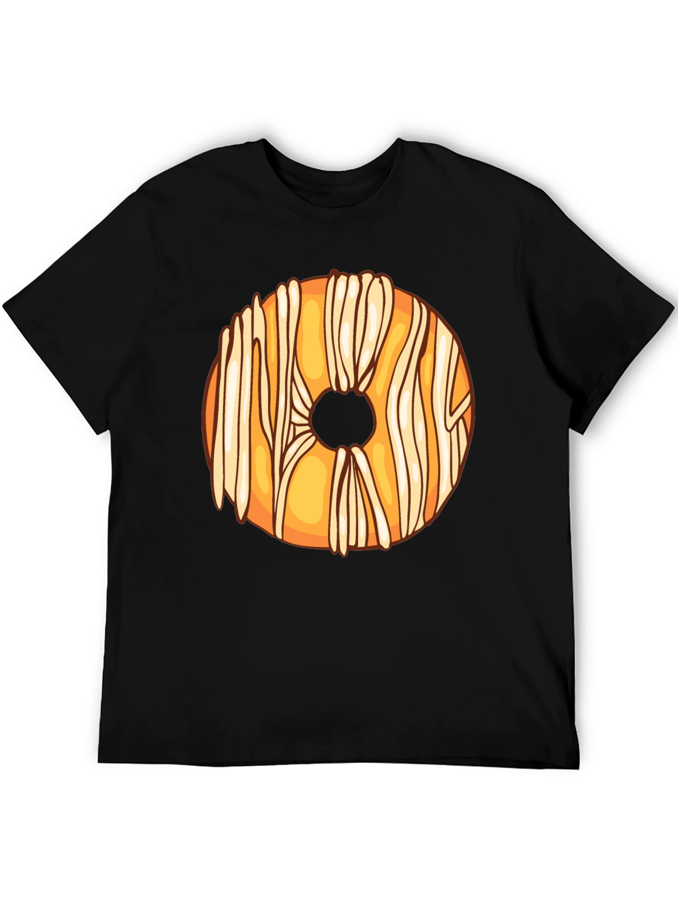 Black Donut Lover Black T-Shirt view 5