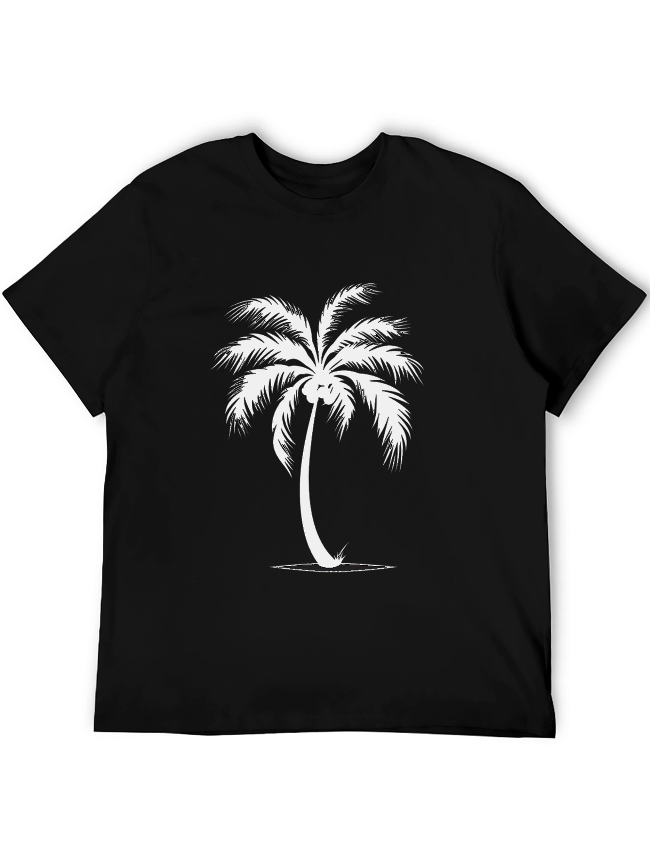 Black Black Palm Tree Graphic T-Shirt view 5
