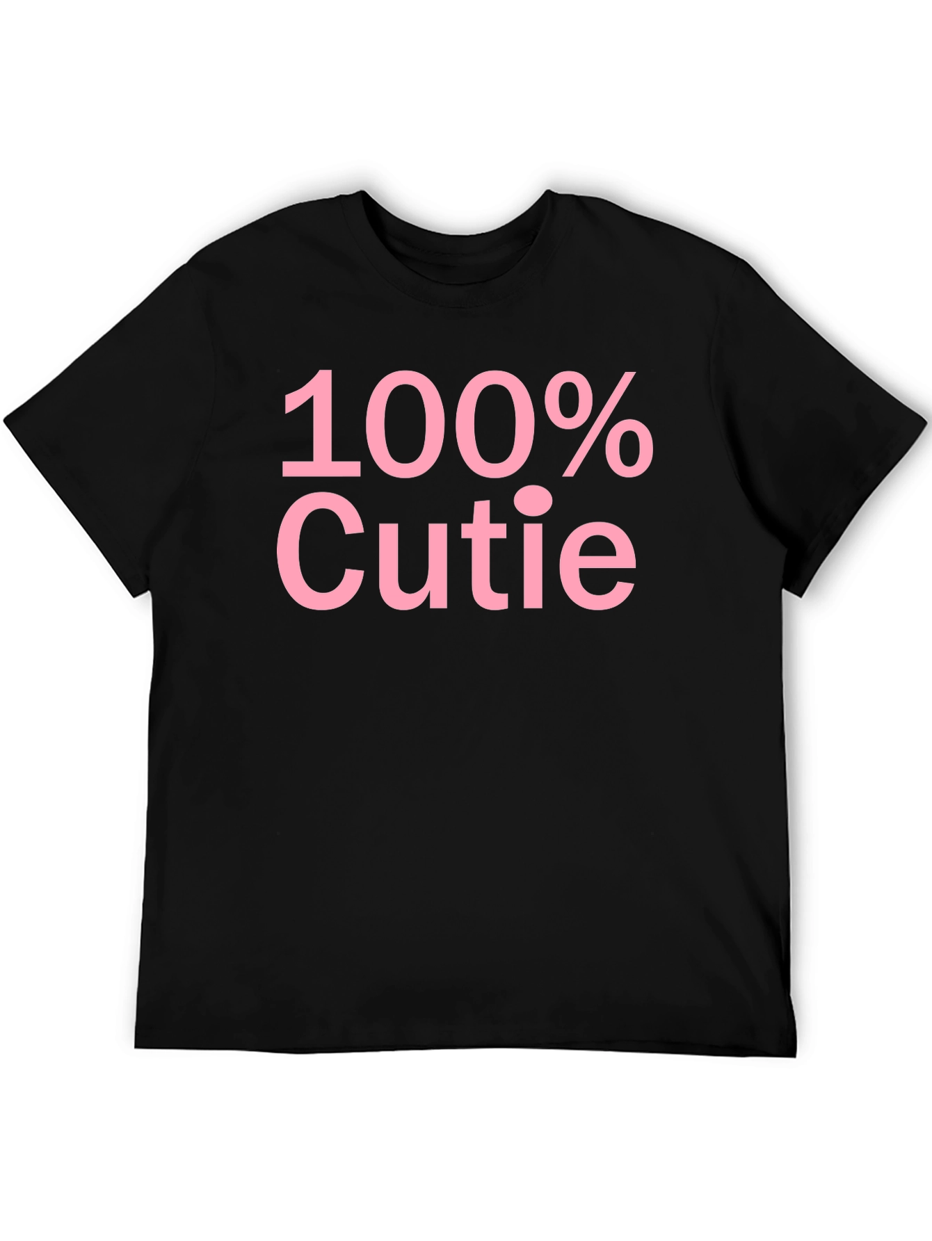 Black 100% Cutie Black Graphic T-Shirt - Soft Cotton Blend view 5