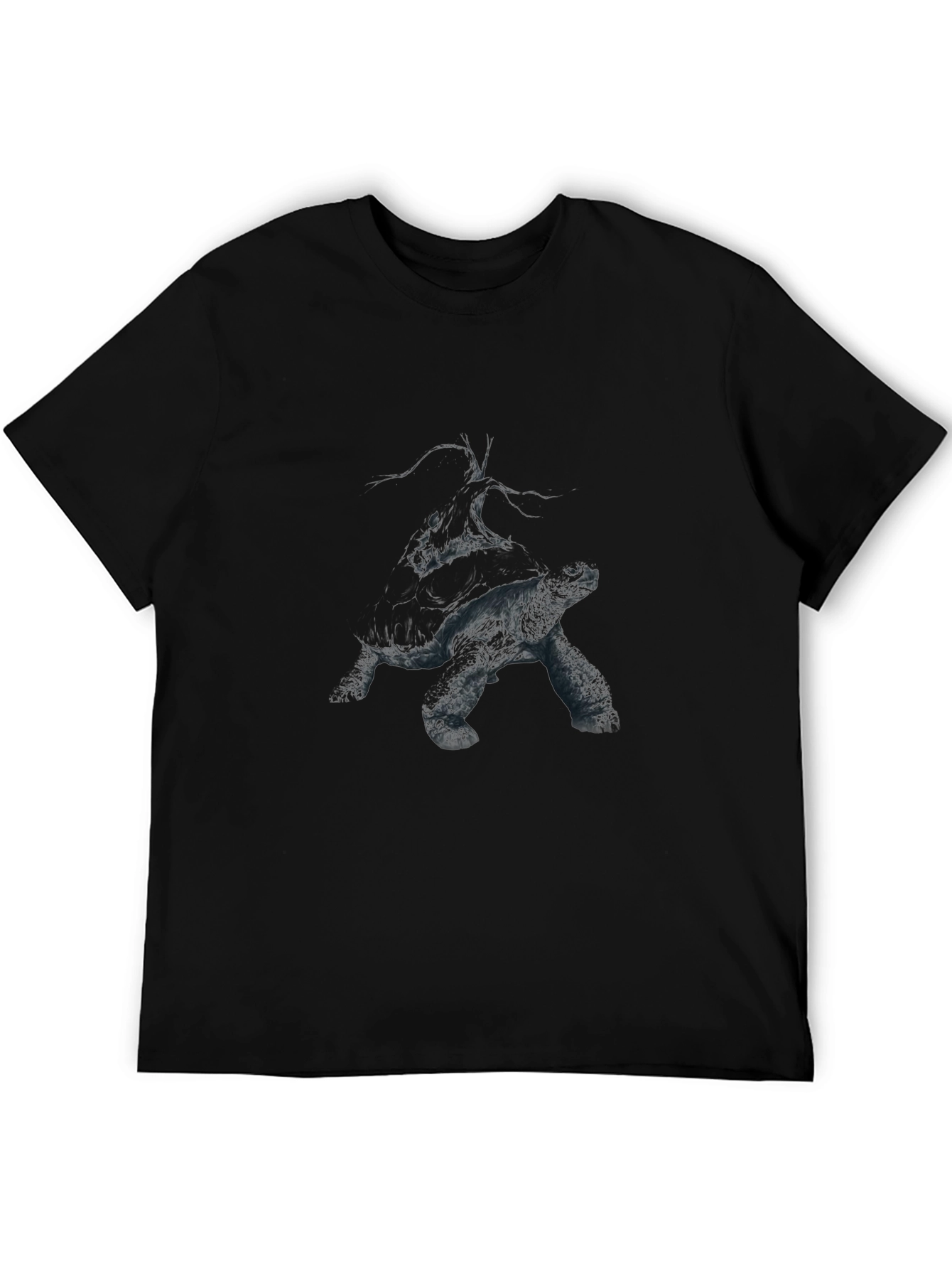 Black Turtle Graphic Black T-Shirt view 5