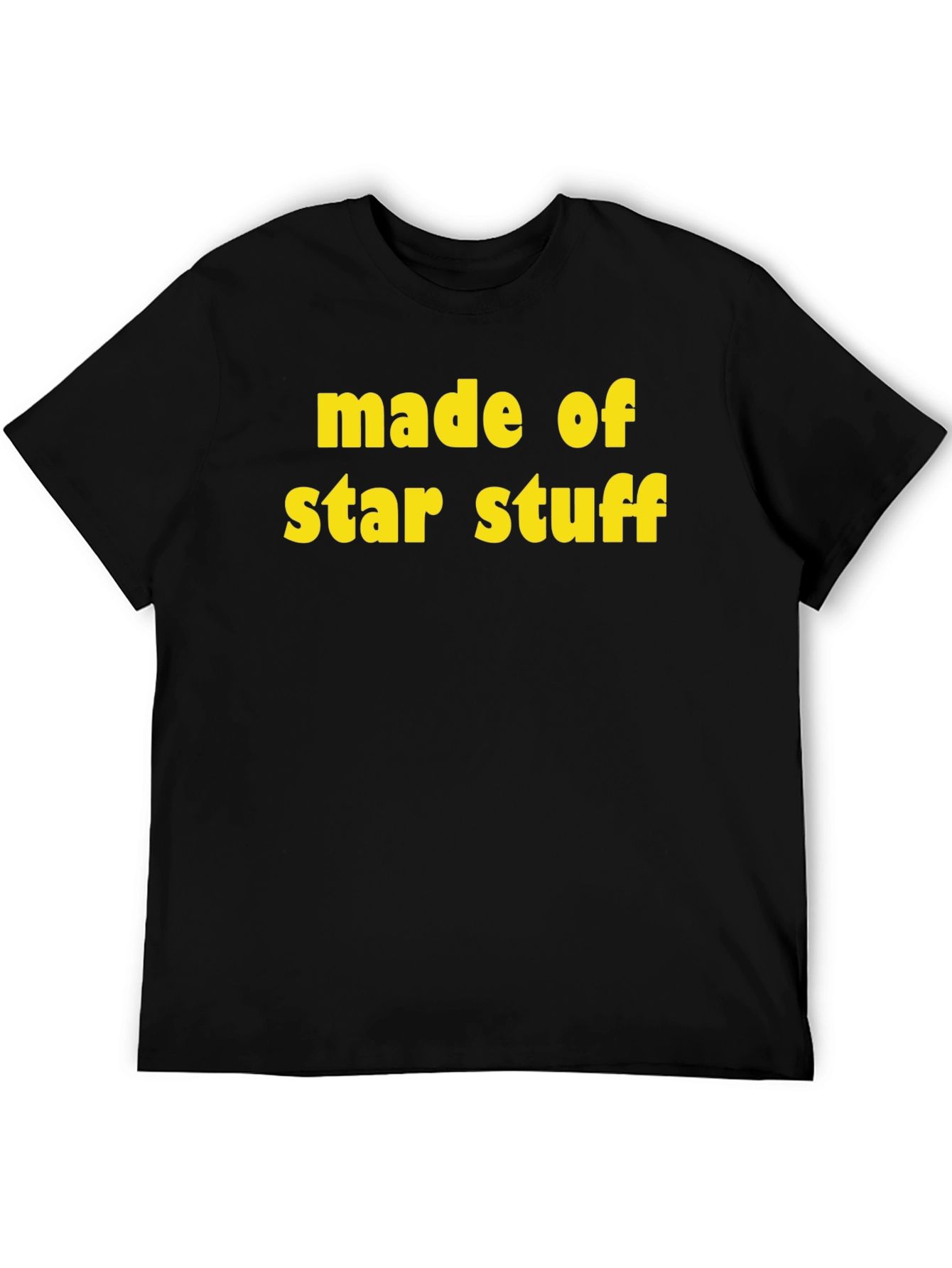 Black Made of Star Stuff Black T-Shirt view 5