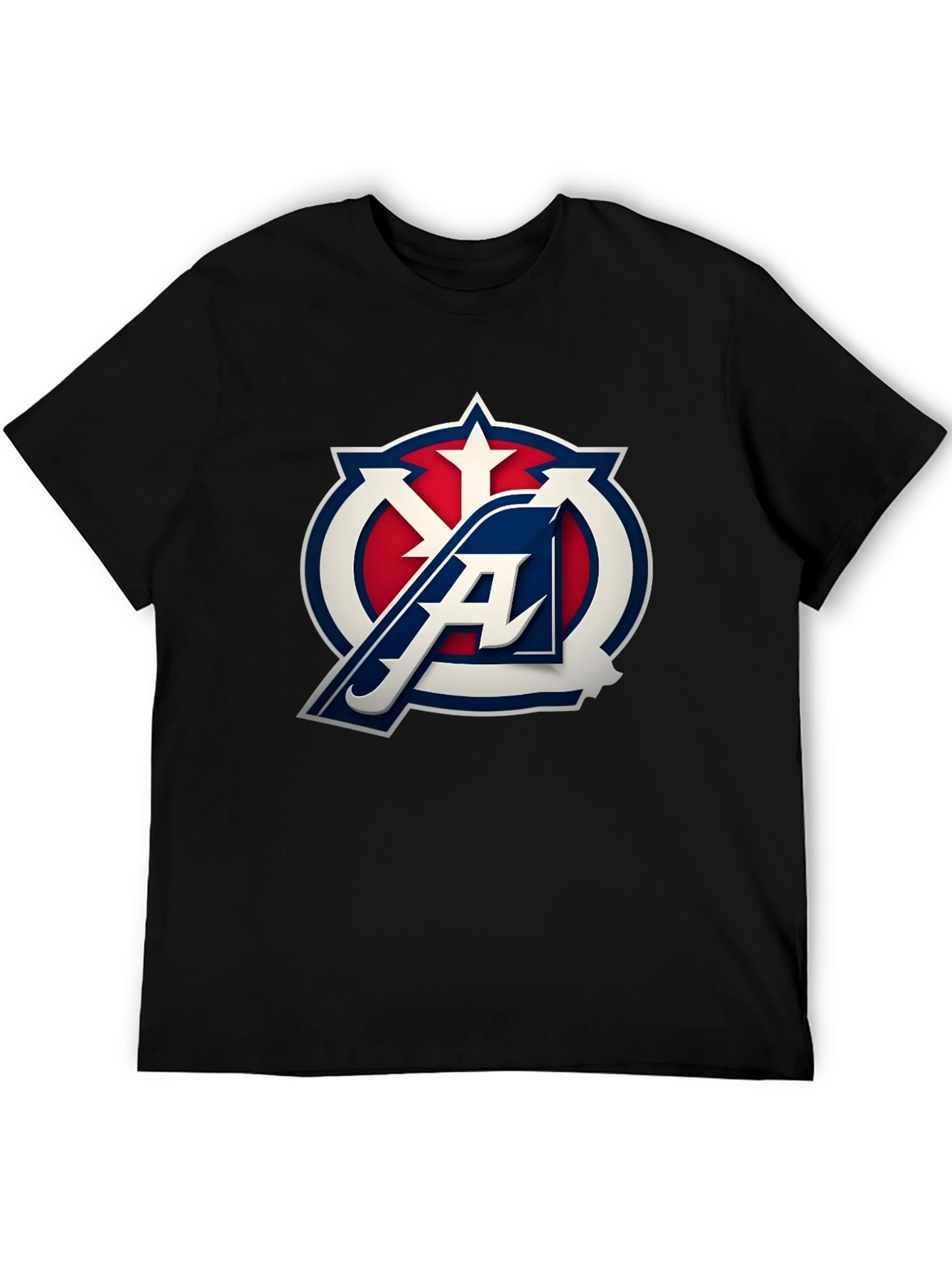 Black Stylish "Amarillo" Graphic T-Shirt - Classic Design view 5