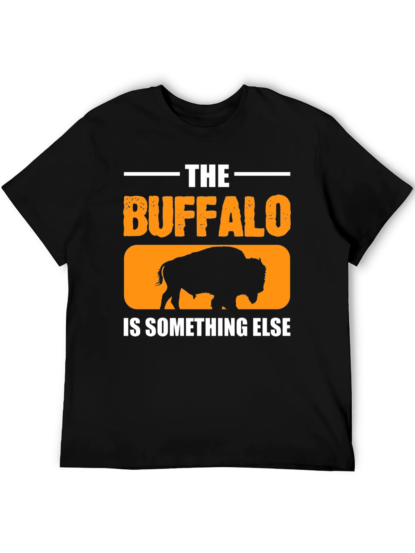 Black The Buffalo is Something Else Black T-Shirt view 5
