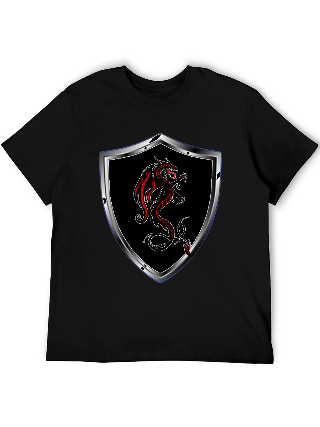 Dragon Crest T-Shirt - Black - 5
