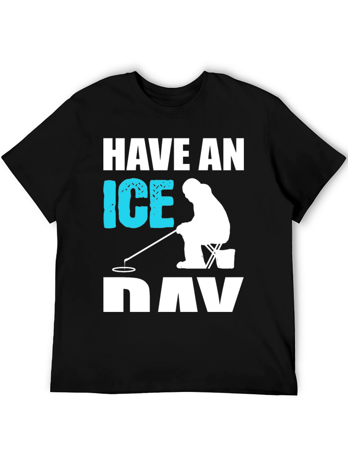Black Have an Ice Day Black Graphic T-Shirt view 5