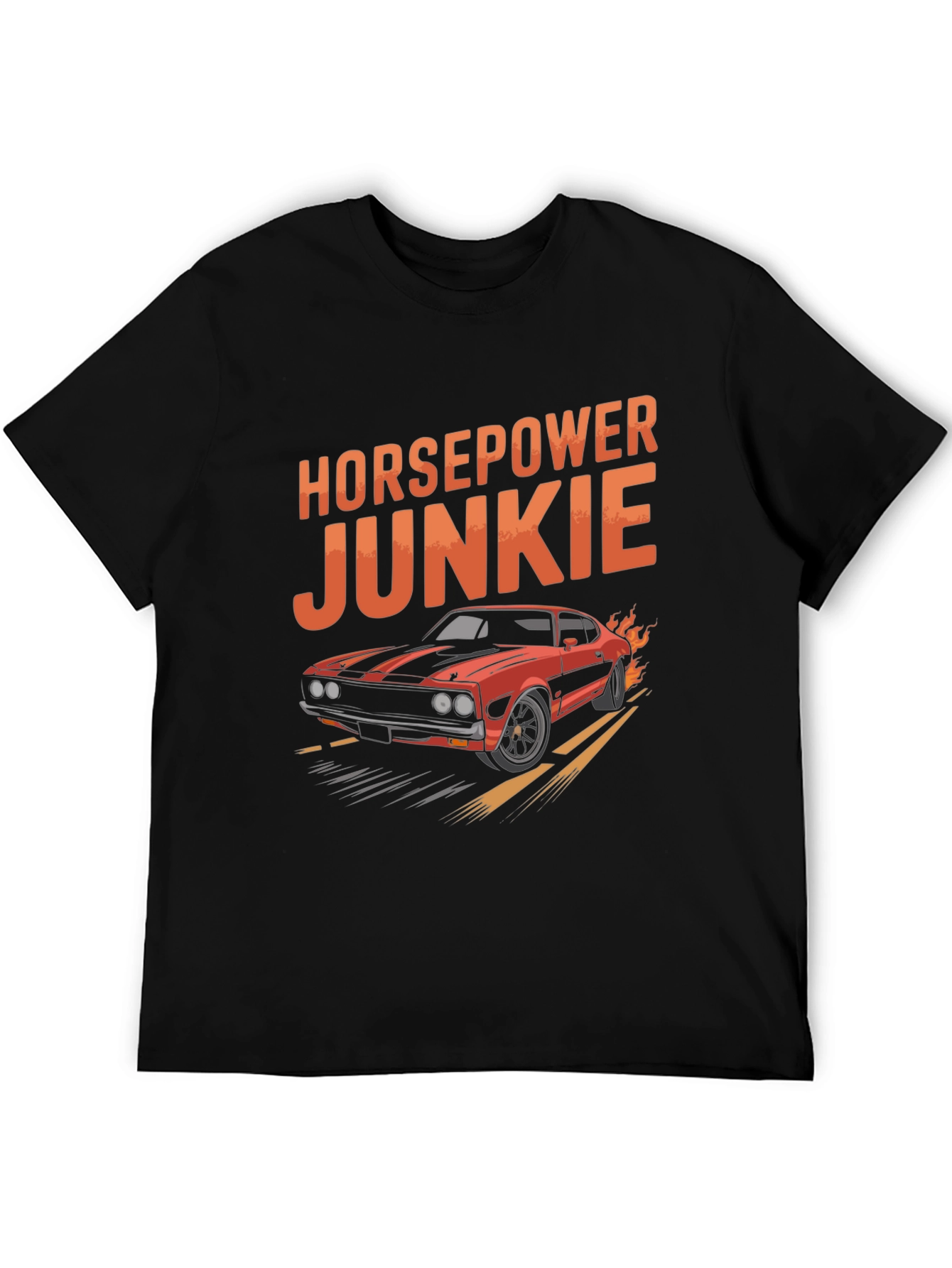 Black Horsepower Junkie Graphic T-Shirt view 5