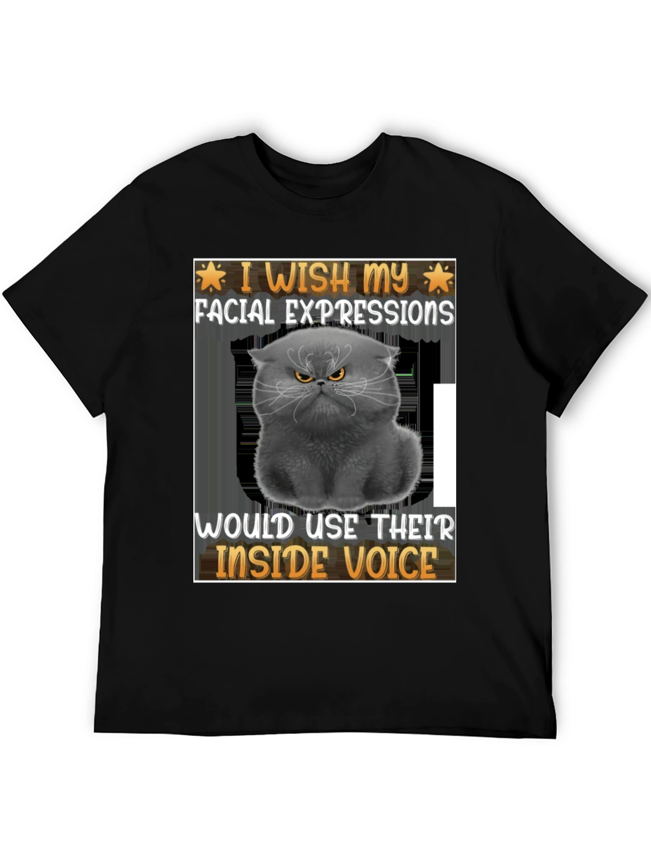 Black Grumpy Cat 'Inside Voice' Graphic Tee view 5