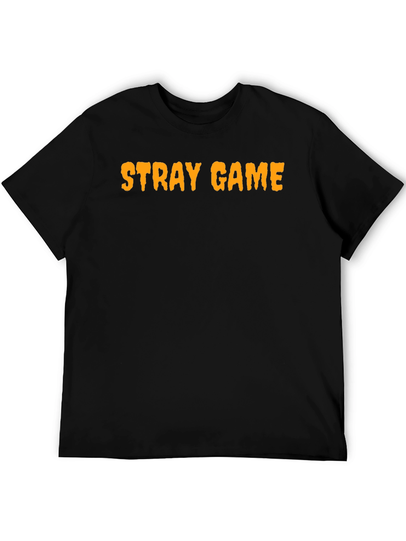 Black Stray Game Black Graphic Tee view 5