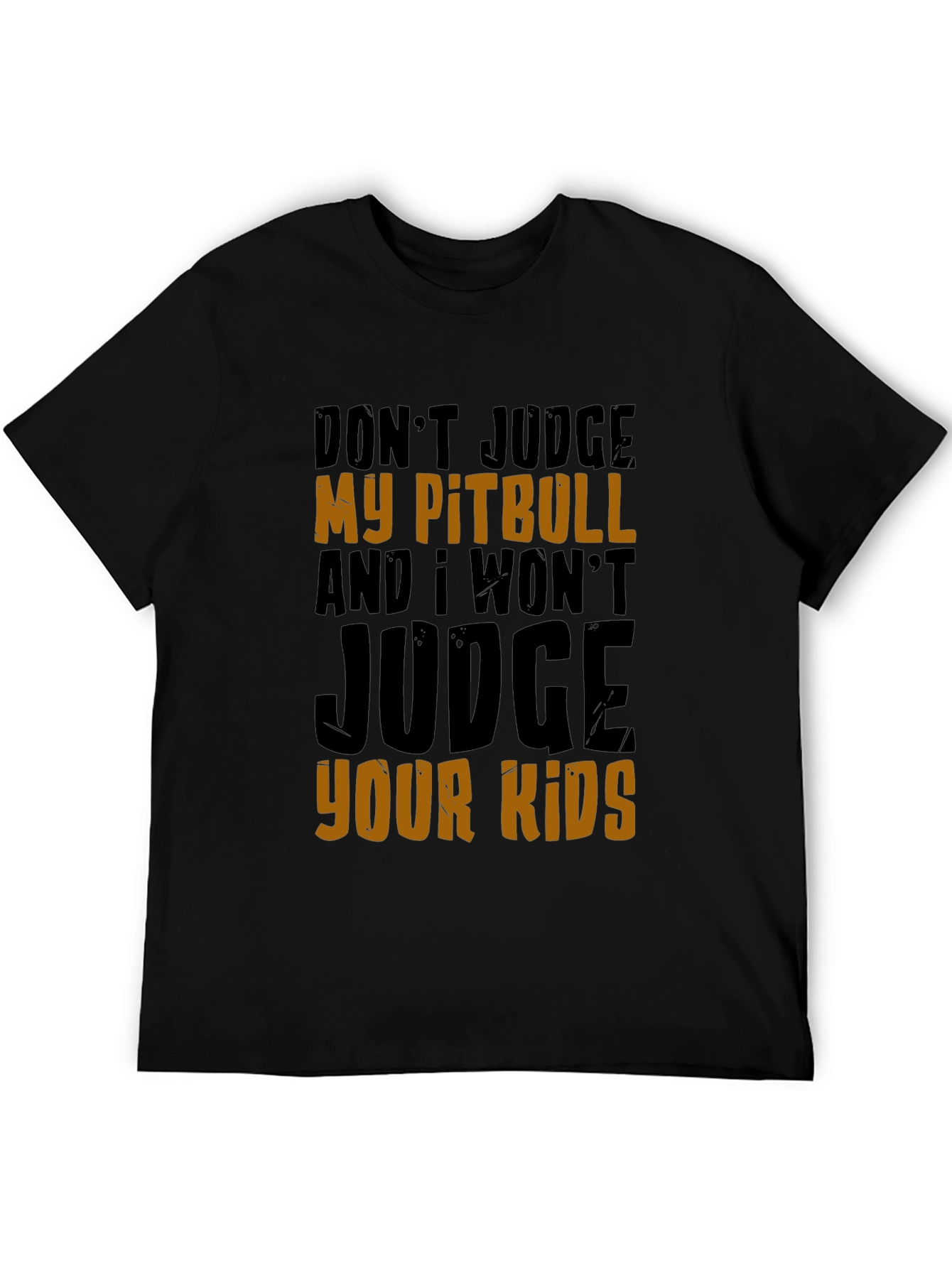 Black Don't Judge My Pitbull T-Shirt view 5
