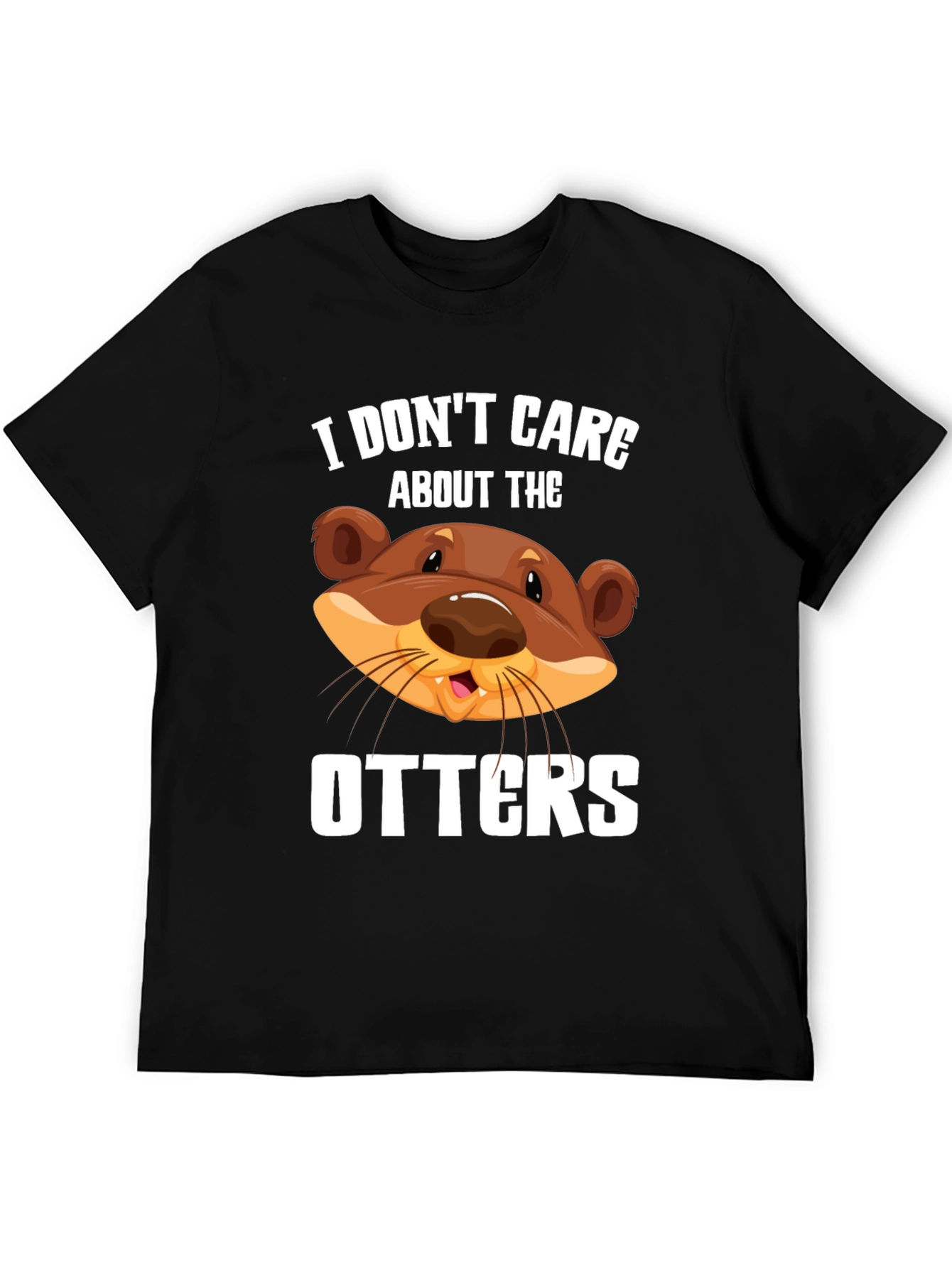 Black I Don't Care About The Otters Graphic Tee view 5