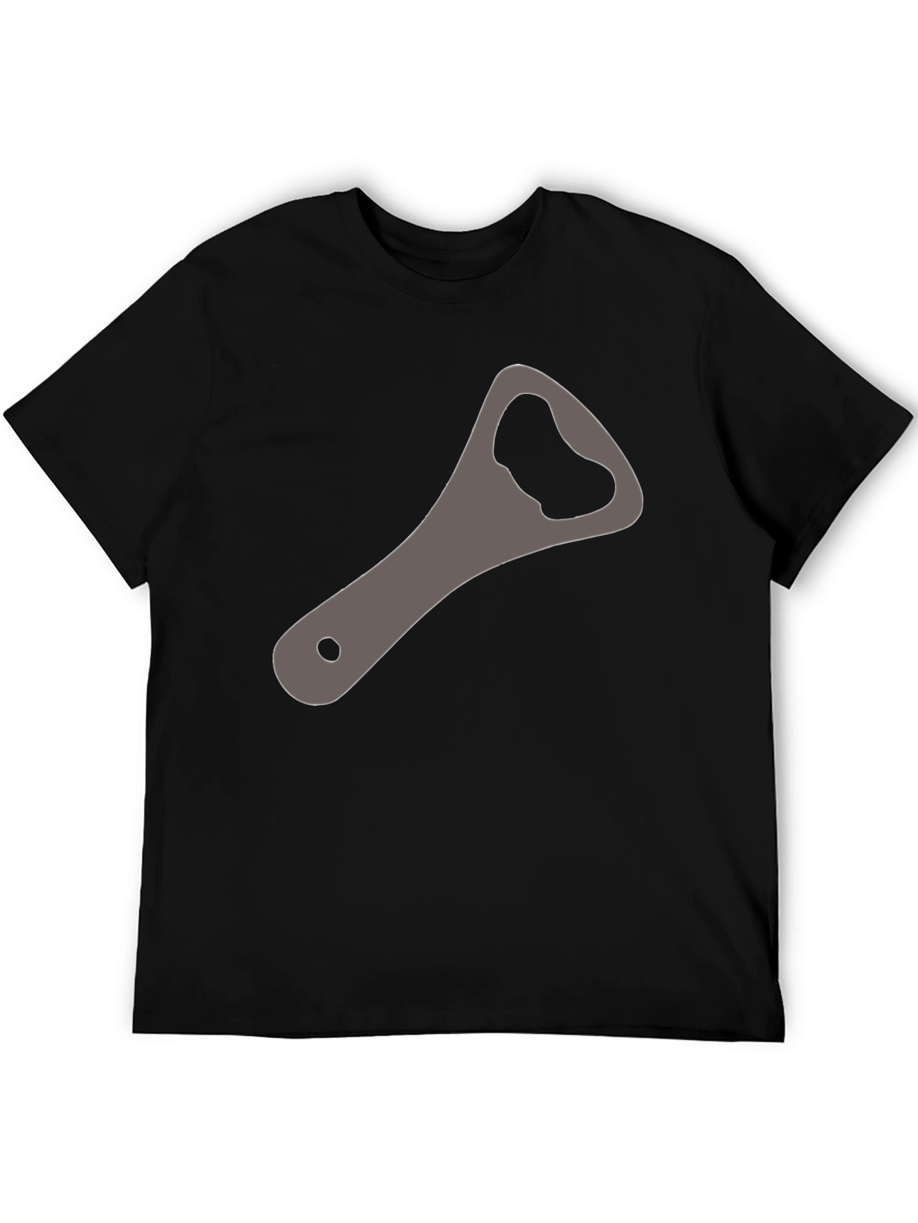 Black Bottle Opener Graphic Tee - Casual Wear view 5