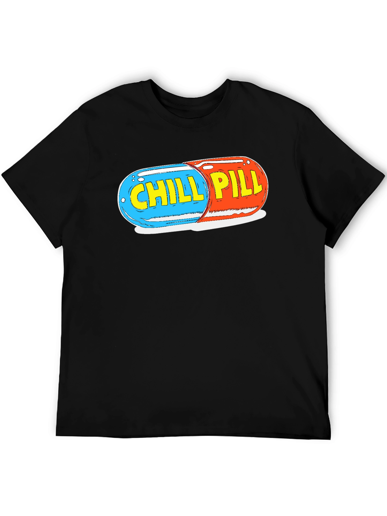 Black Chill Pill Graphic Tee - Relaxed Fit view 5