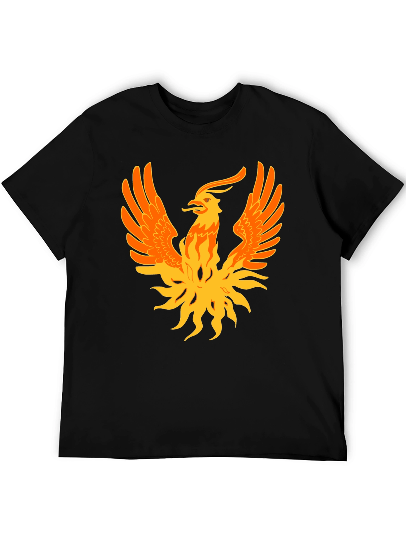 Black Phoenix Graphic Print Black Tee view 5