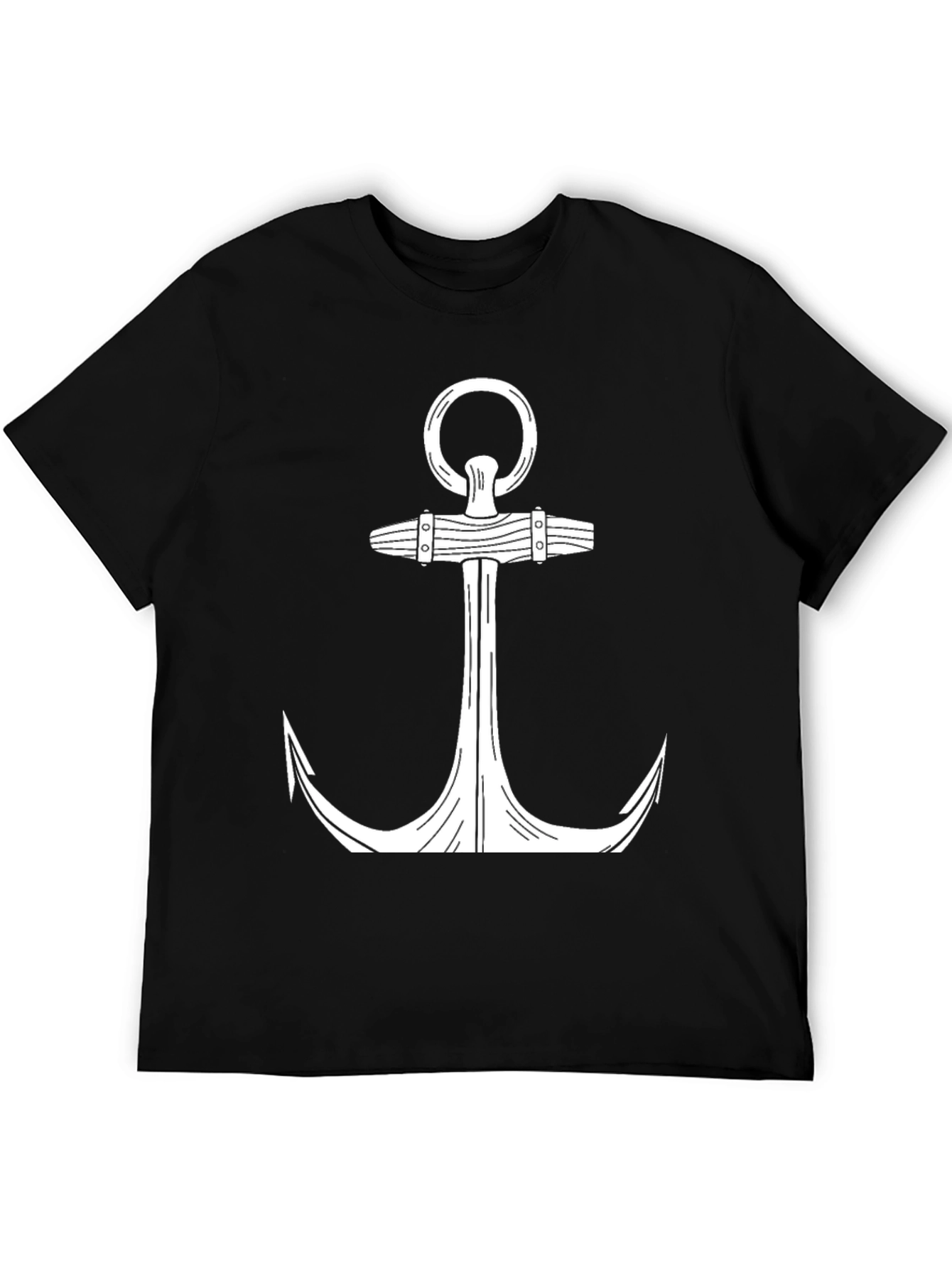 Black Black Anchor Graphic T-Shirt view 5