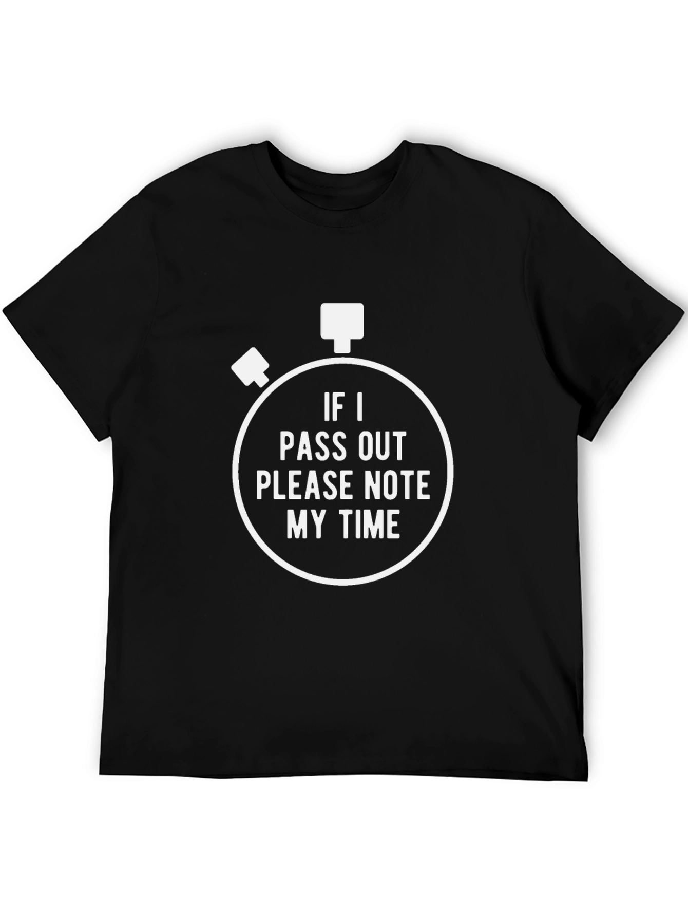 Black Funny 'Note My Time' Graphic Tee view 5