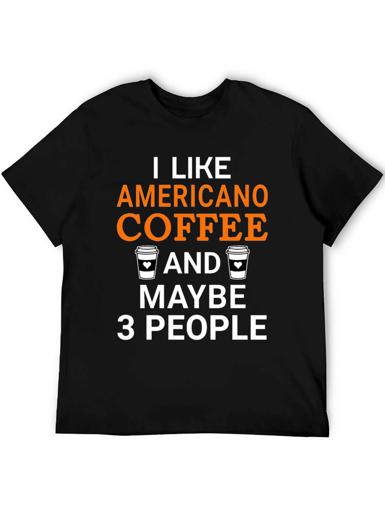 Black Americano Coffee Lover T-Shirt - Funny Graphic Tee view 5