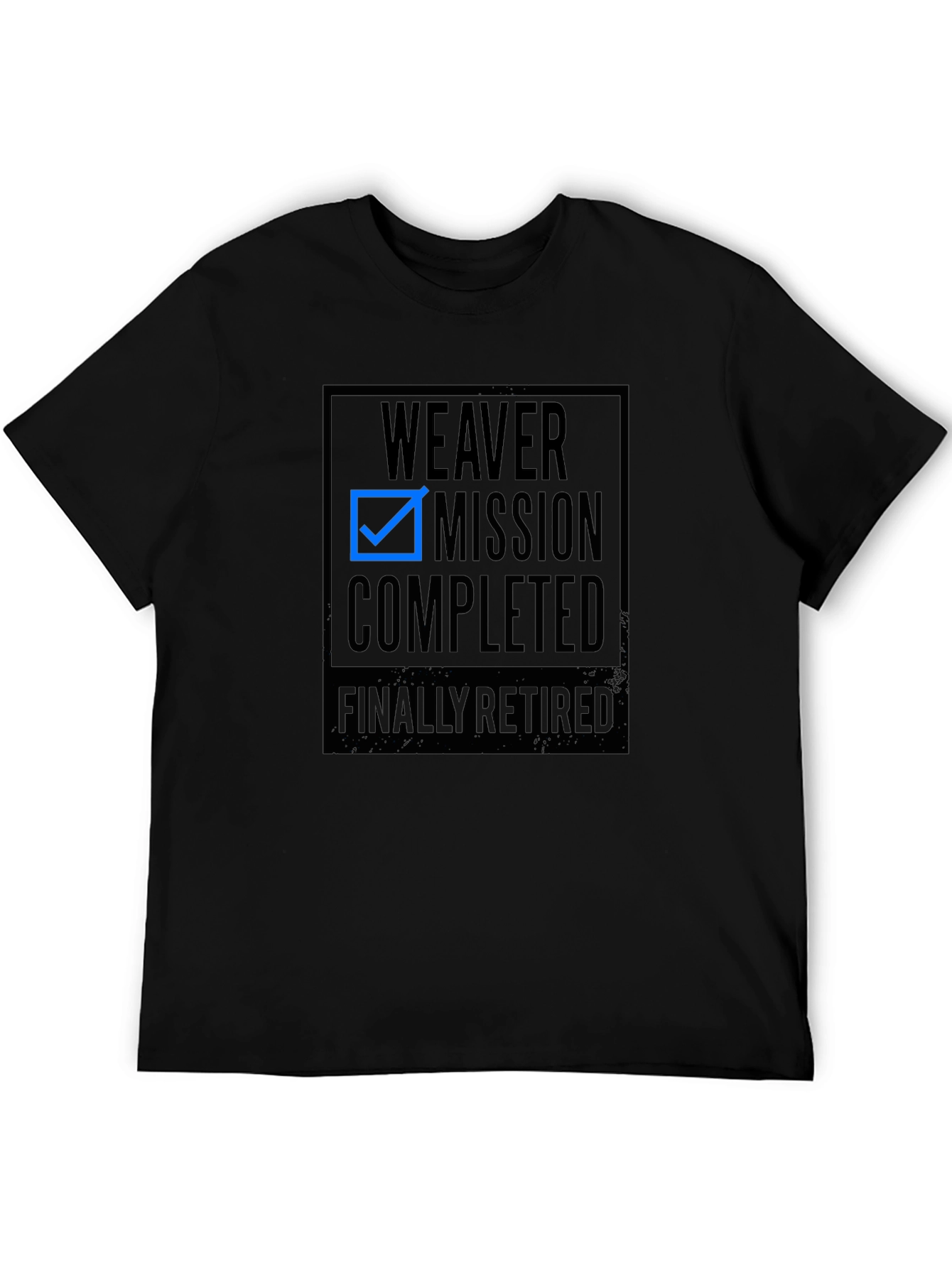 Black Weaver Mission Completed Retired T-Shirt view 5