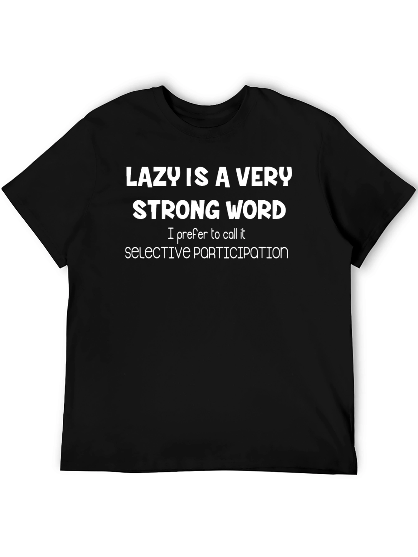 Black Funny Lazy Definition T-Shirt - Sarcastic Tee view 5