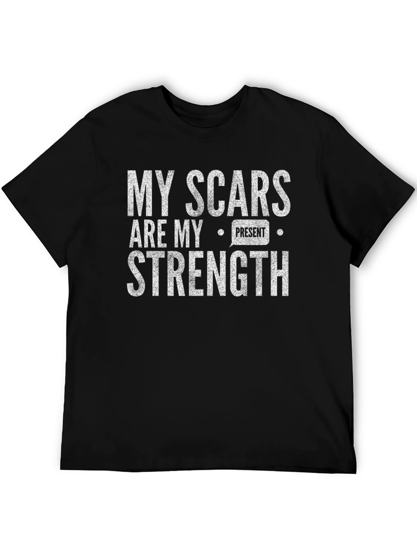 Black My Scars Are My Strength Graphic Tee view 5