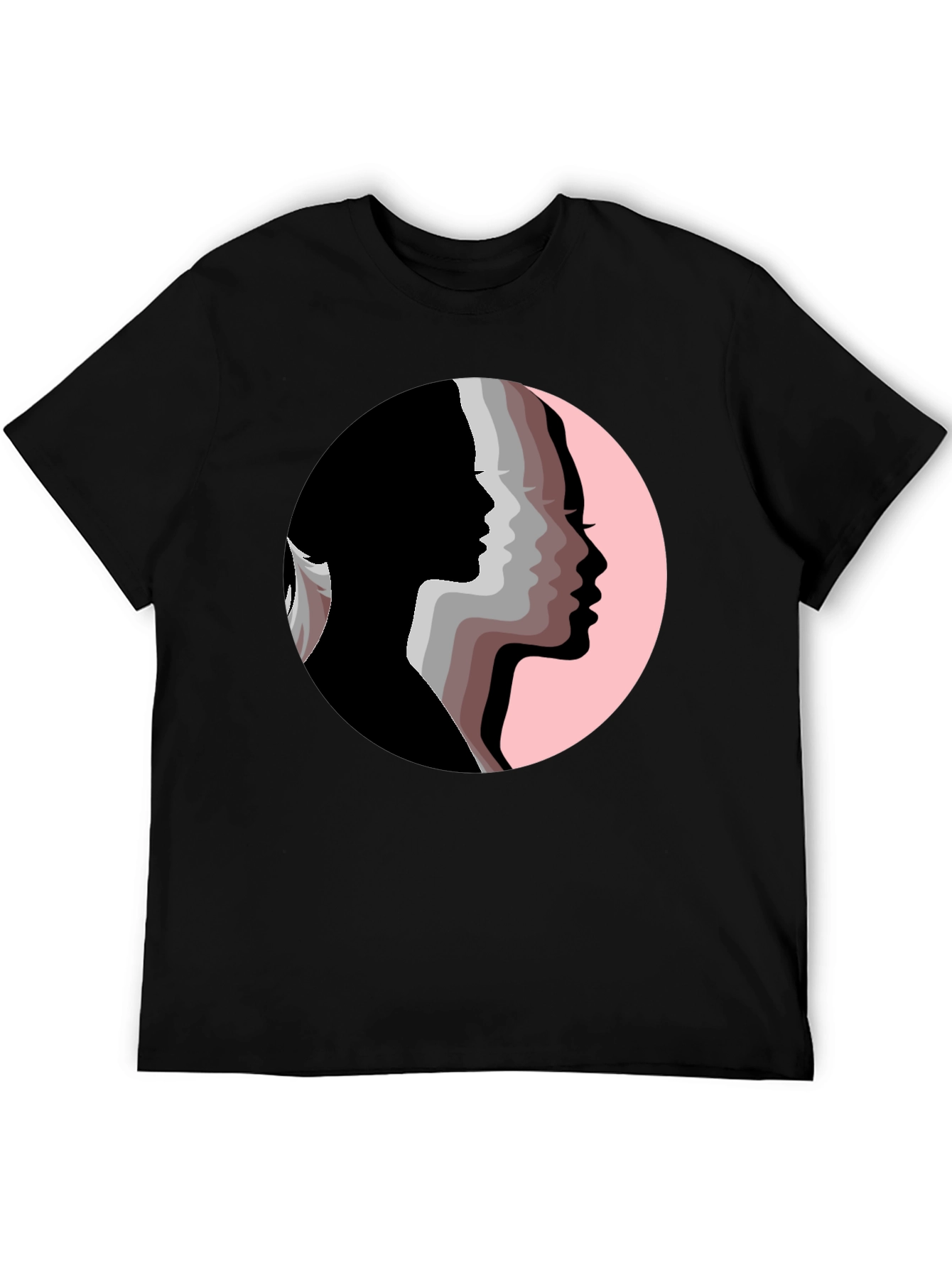 Women Silhouette T-Shirt - Black Graphic Tee - 5