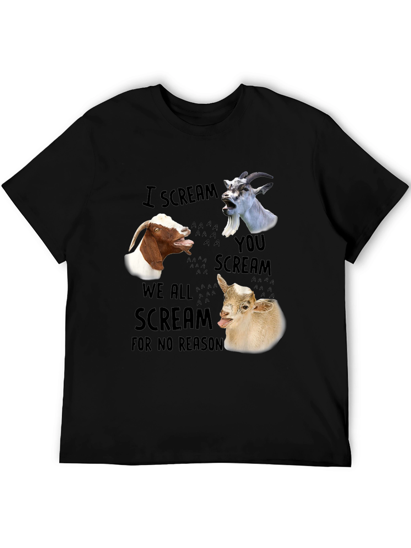 Black Goat Scream T-Shirt view 5