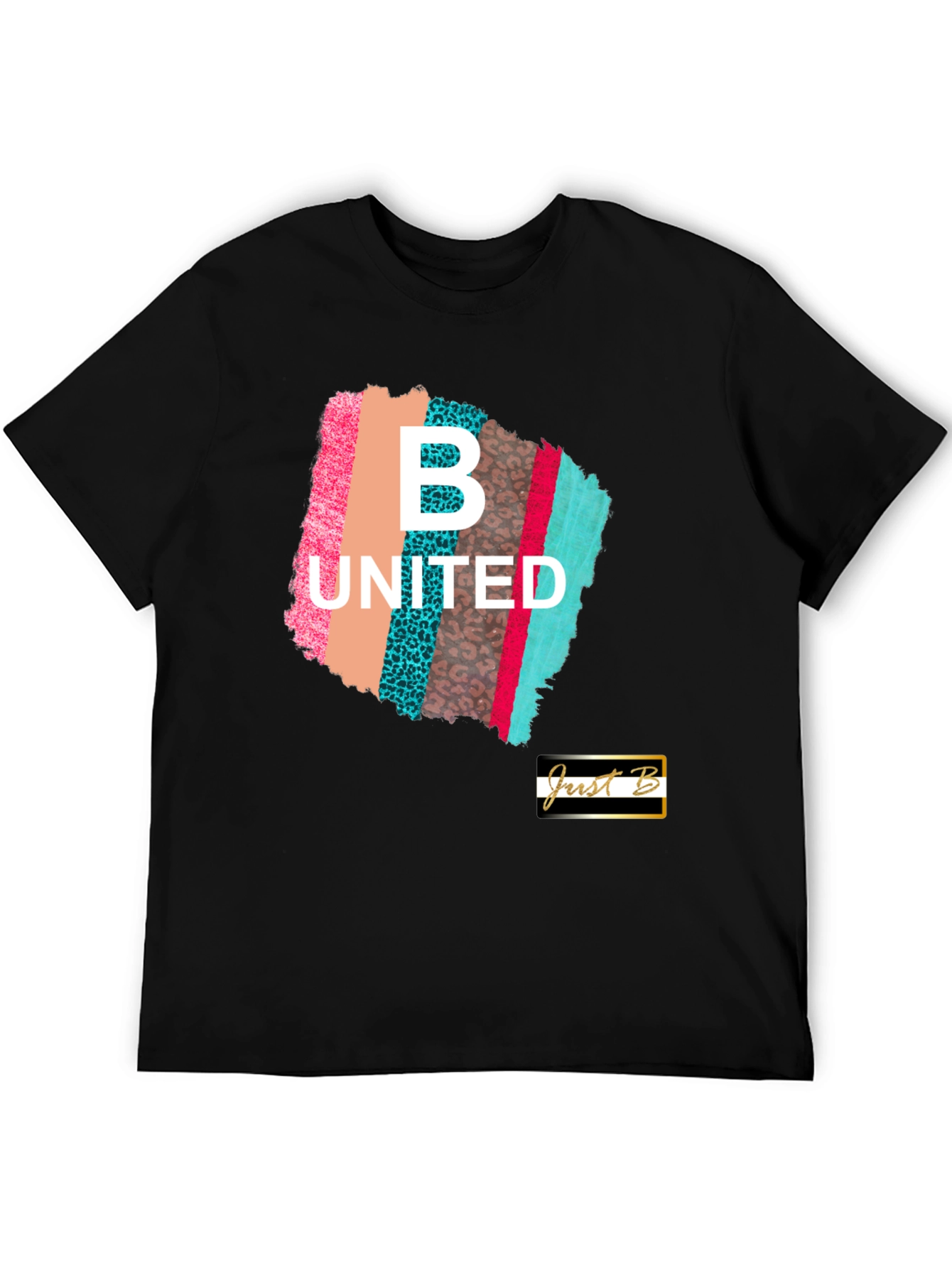Black B United Graphic T-Shirt - Men's Short Sleeve Crew Neck view 5