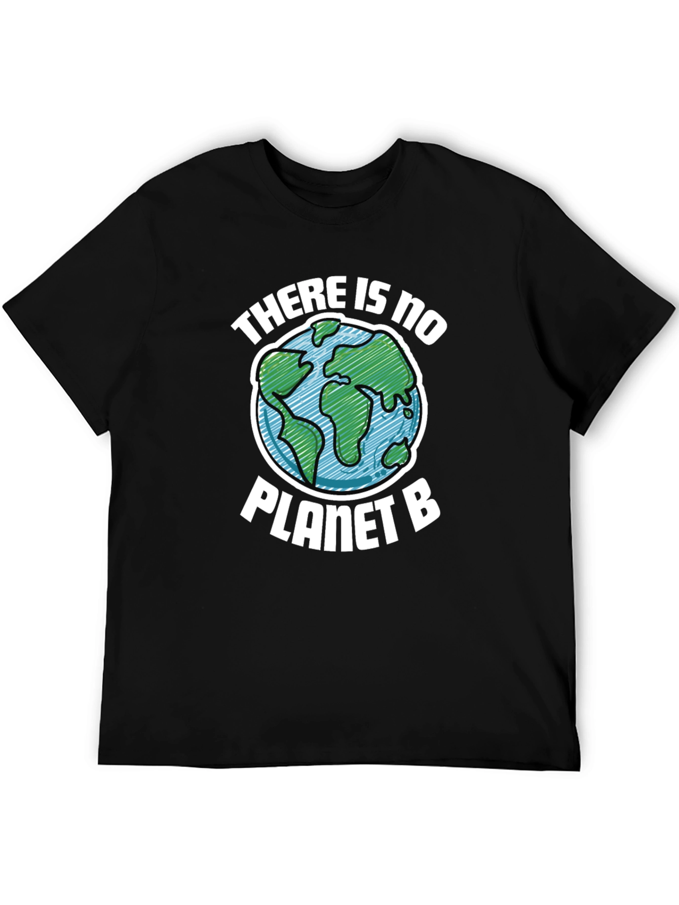 Black No Planet B T-Shirt - Save the Earth! view 5