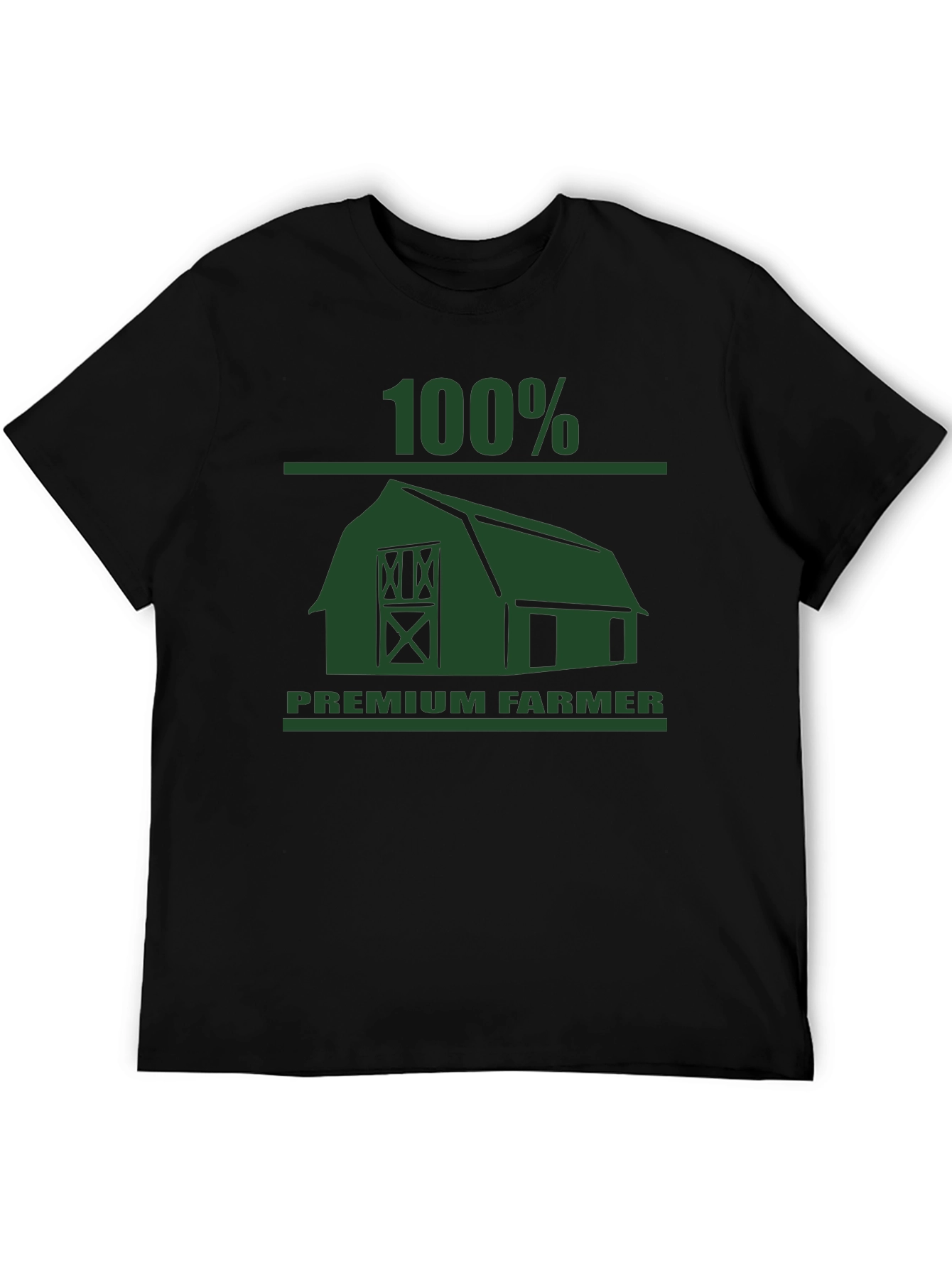 Black 100% Premium Farmer Graphic Tee - Soft Cotton view 5
