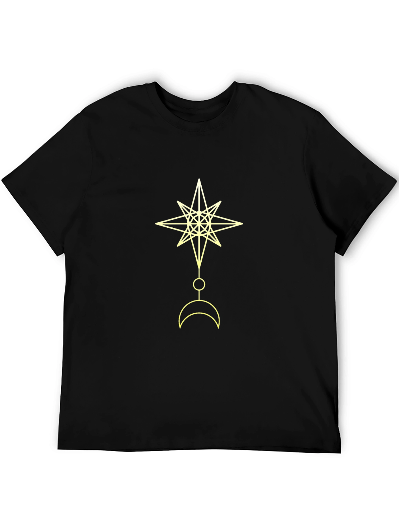 Black Celestial Star and Moon Graphic Tee view 5