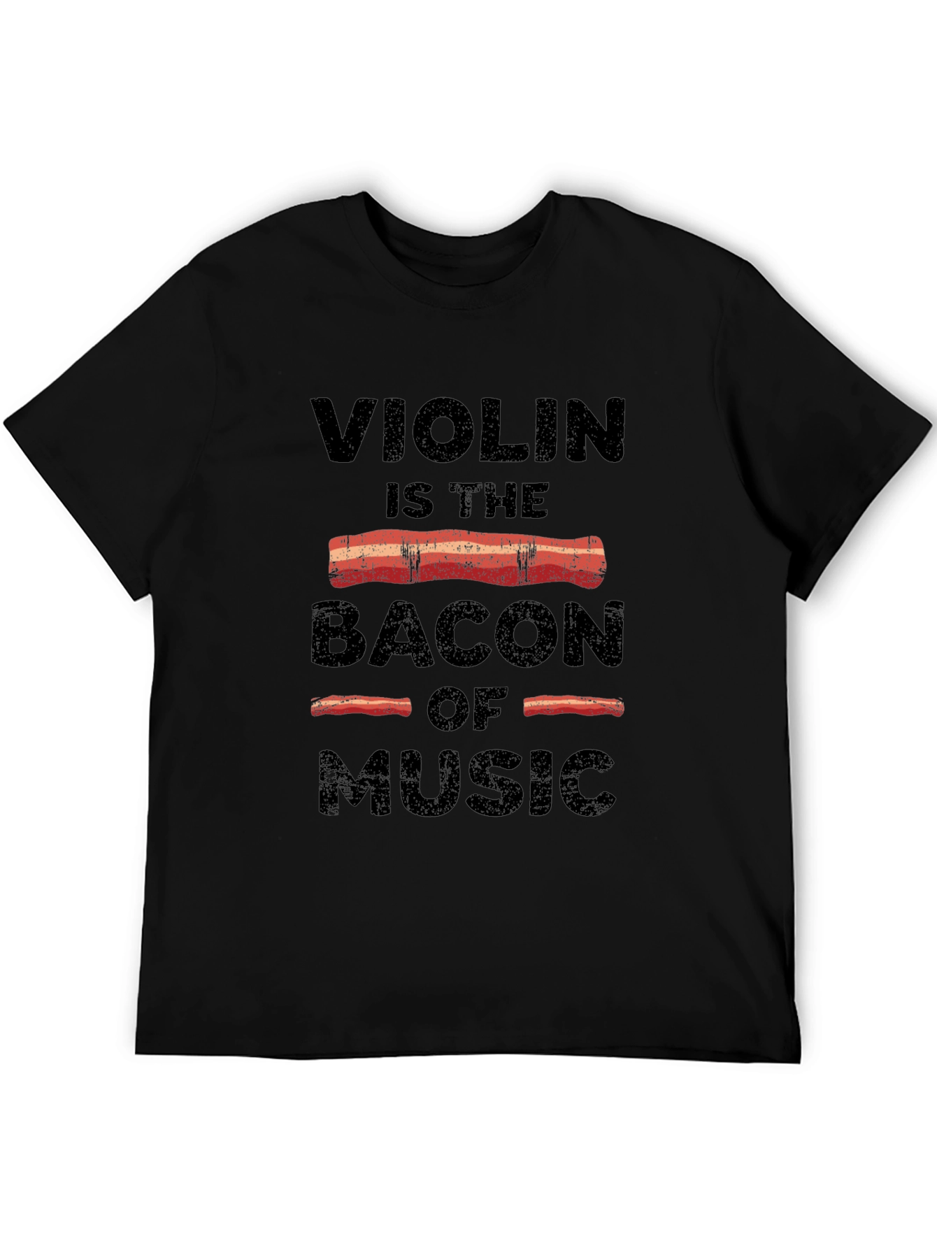 Black Violin is the Bacon of Music Black T-Shirt view 5