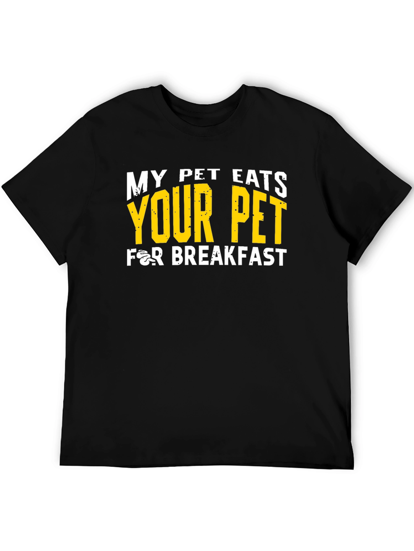 Black My Pet Eats Your Pet Graphic Tee view 5