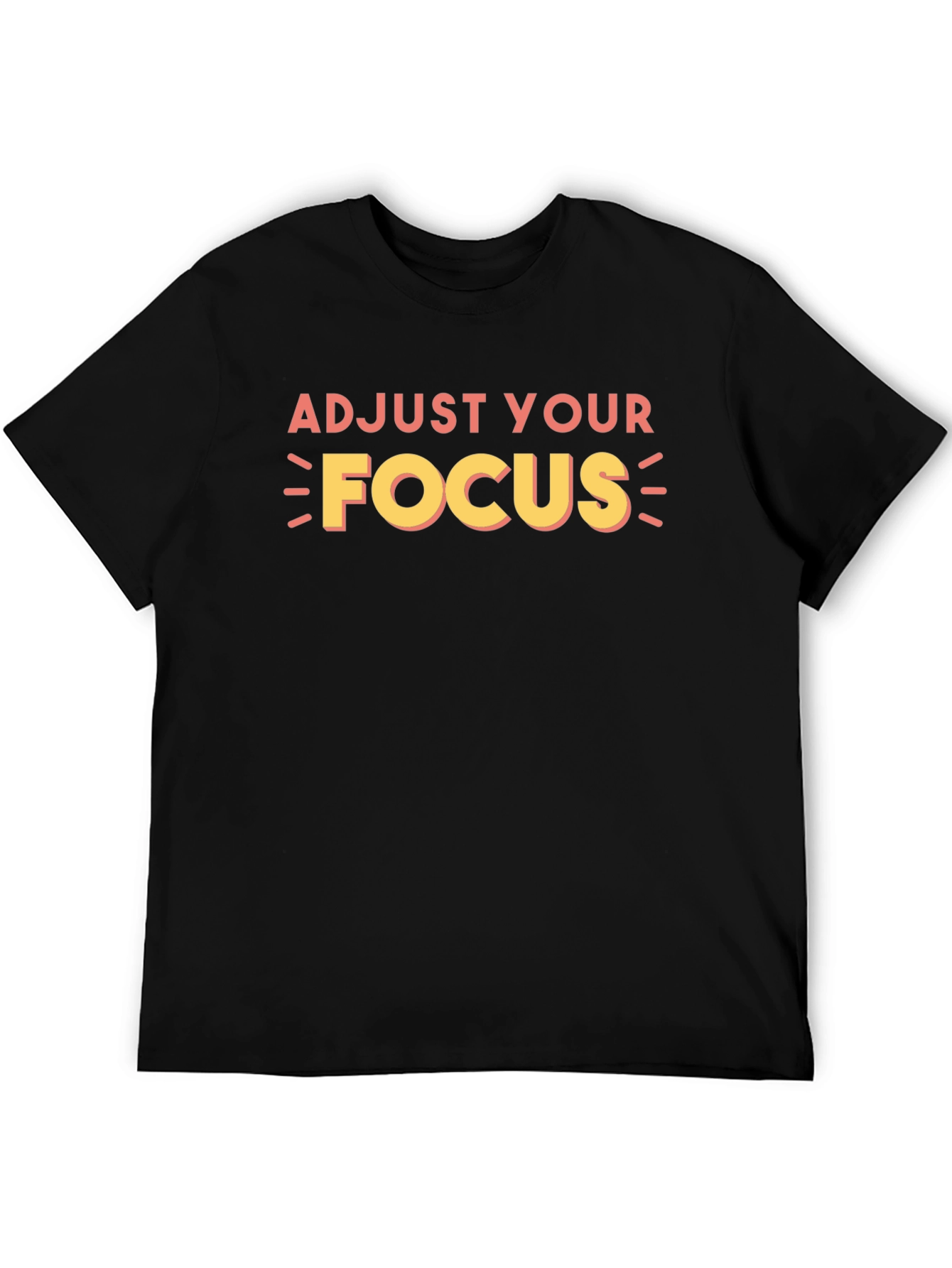Black Adjust Your Focus Graphic T-Shirt - Black view 5