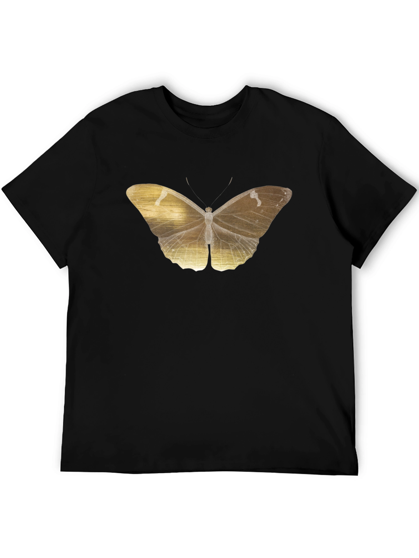 Black Butterfly Graphic Tee - Black Cotton Blend view 5