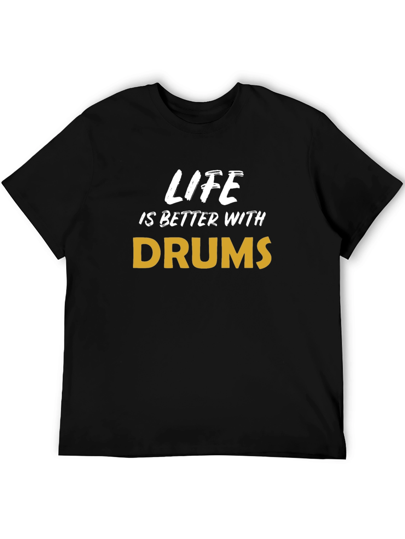 Black Life is Better with Drums T-Shirt view 5