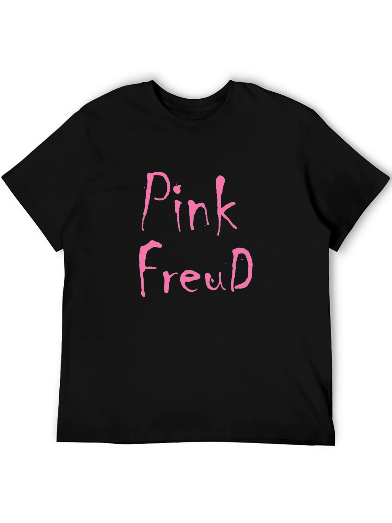Black Pink Freud Graphic Tee - Quirky Unisex T-Shirt view 5