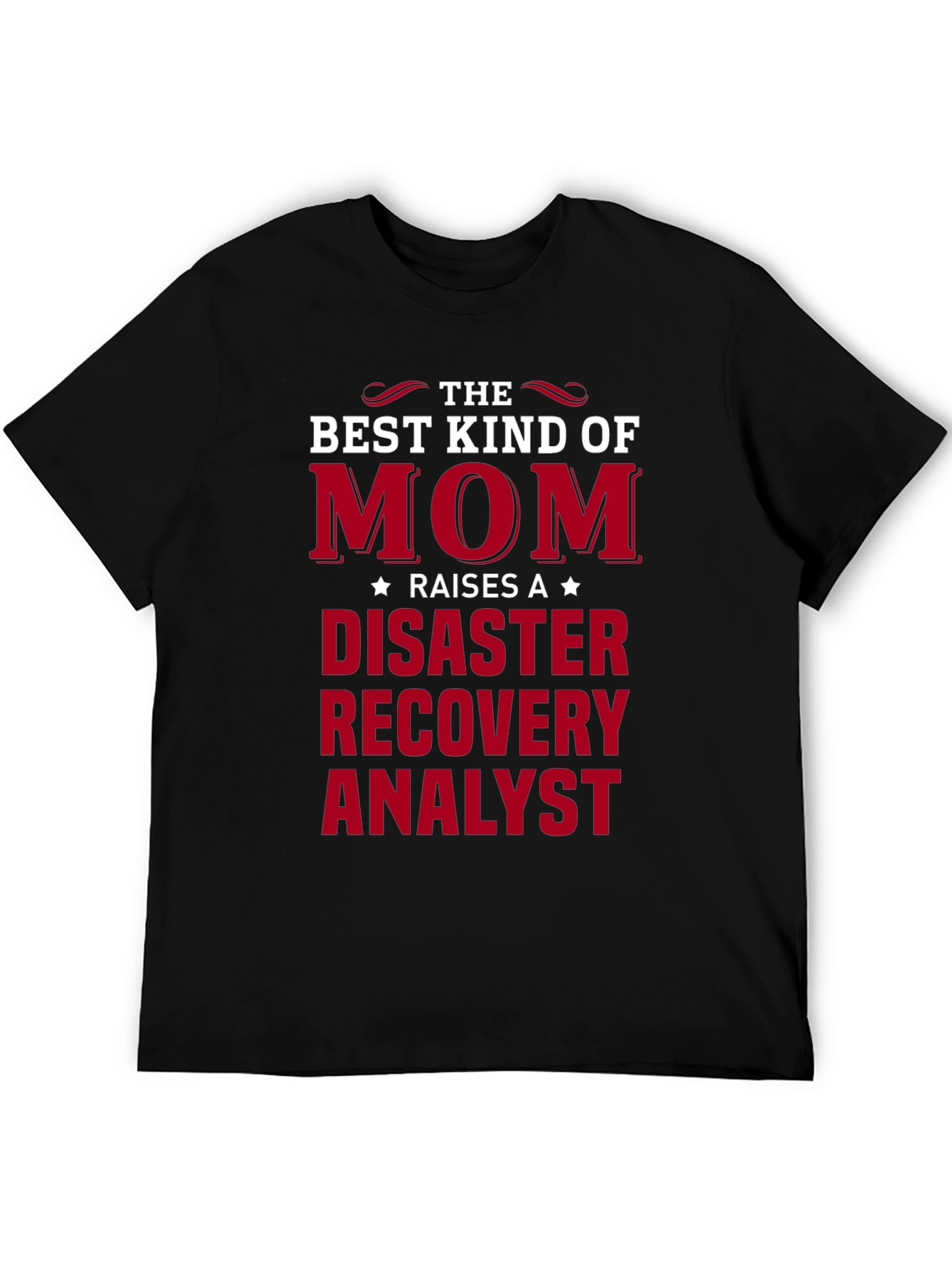 Black Disaster Recovery Analyst Mom T-Shirt view 5